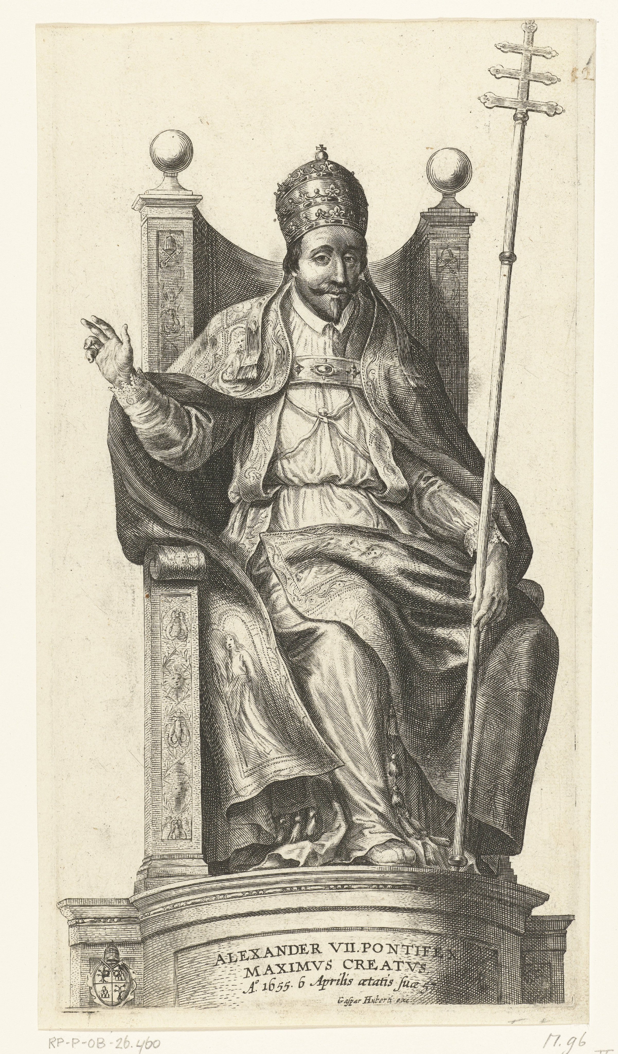 Portret van paus Alexander VII