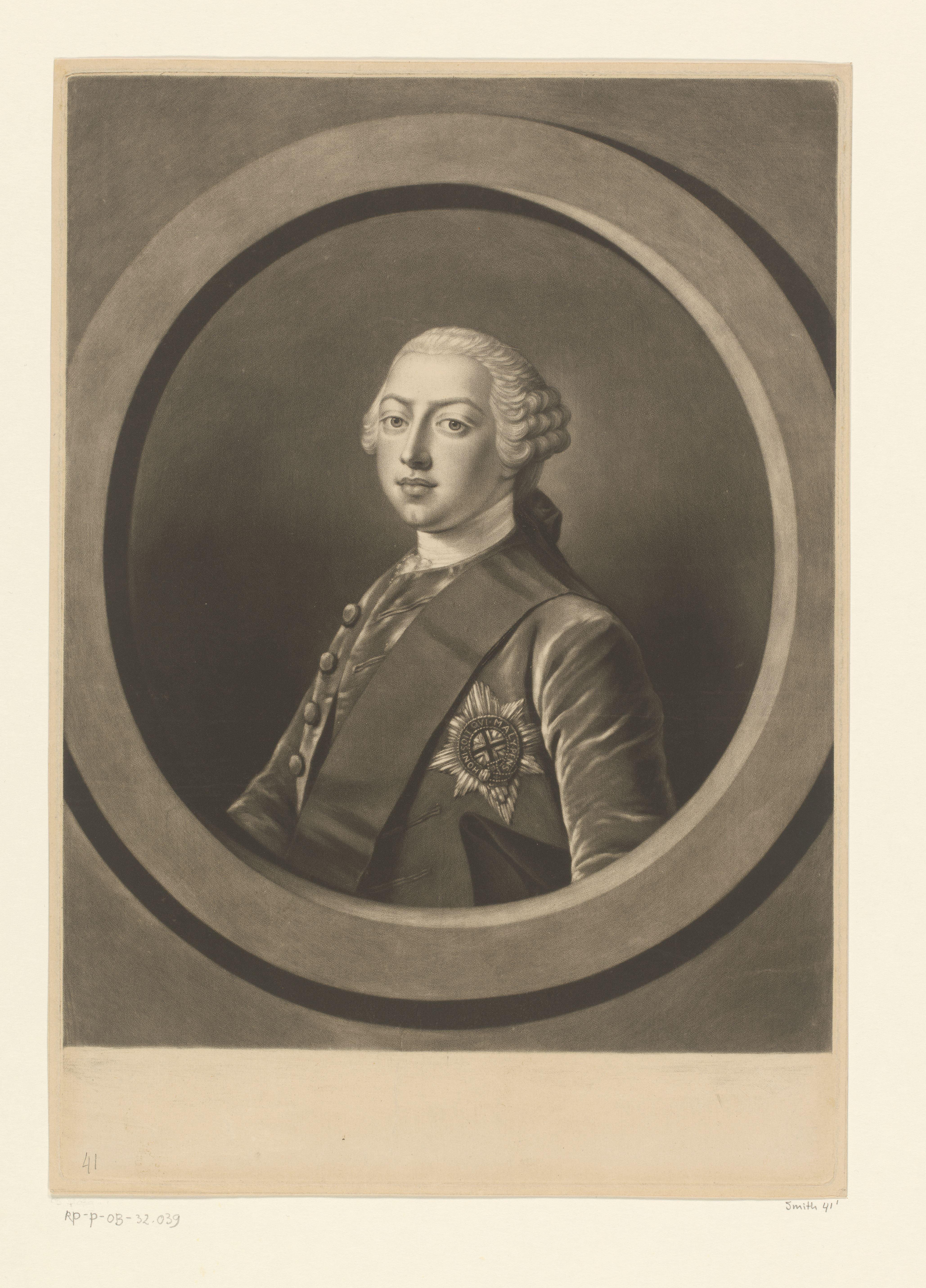 Portret van George III, koning van het Verenigd Koninkrijk
