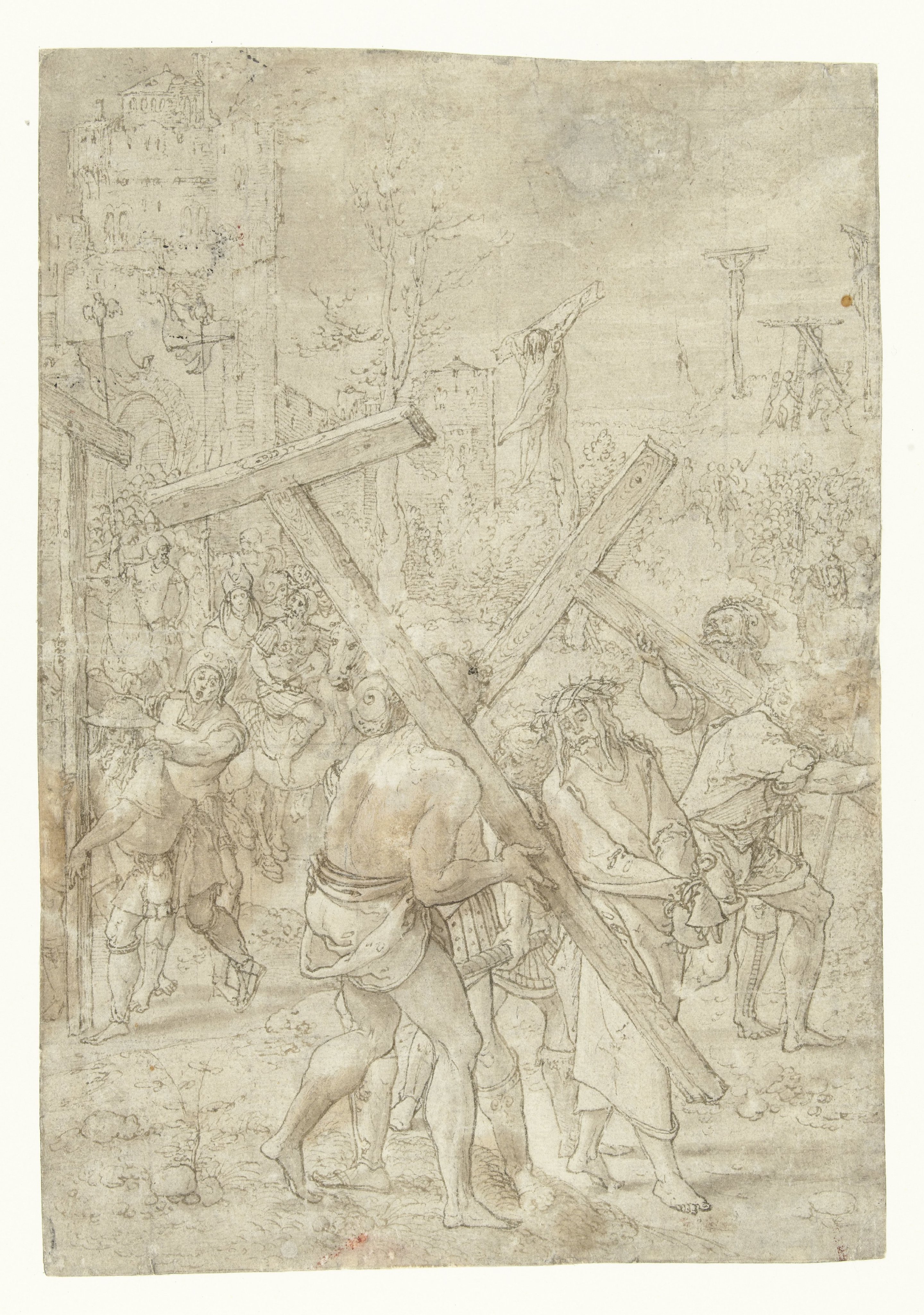 Christus op de weg naar de Calvarieberg