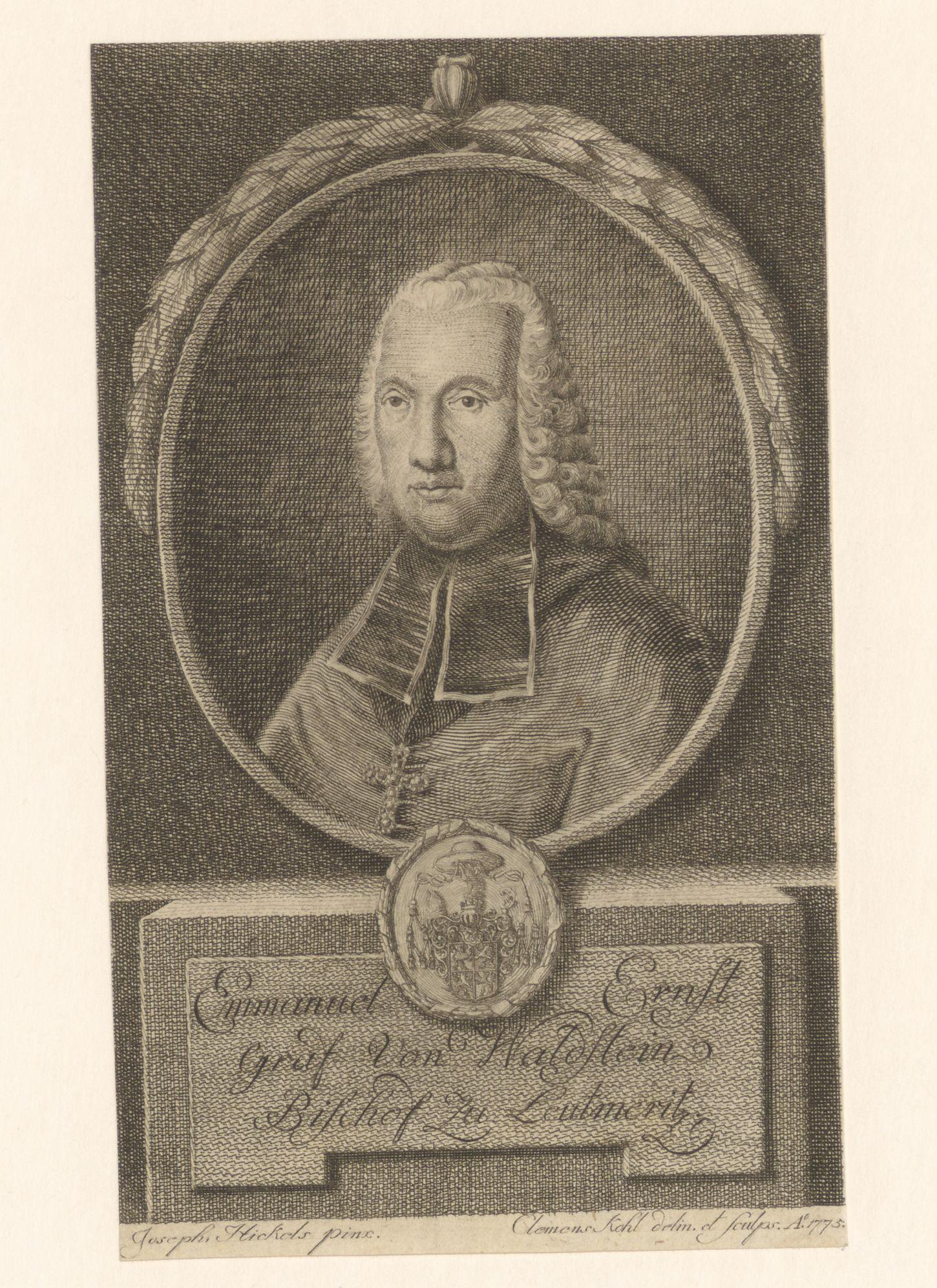 Portret van Emanuel Ernst von Waldstein