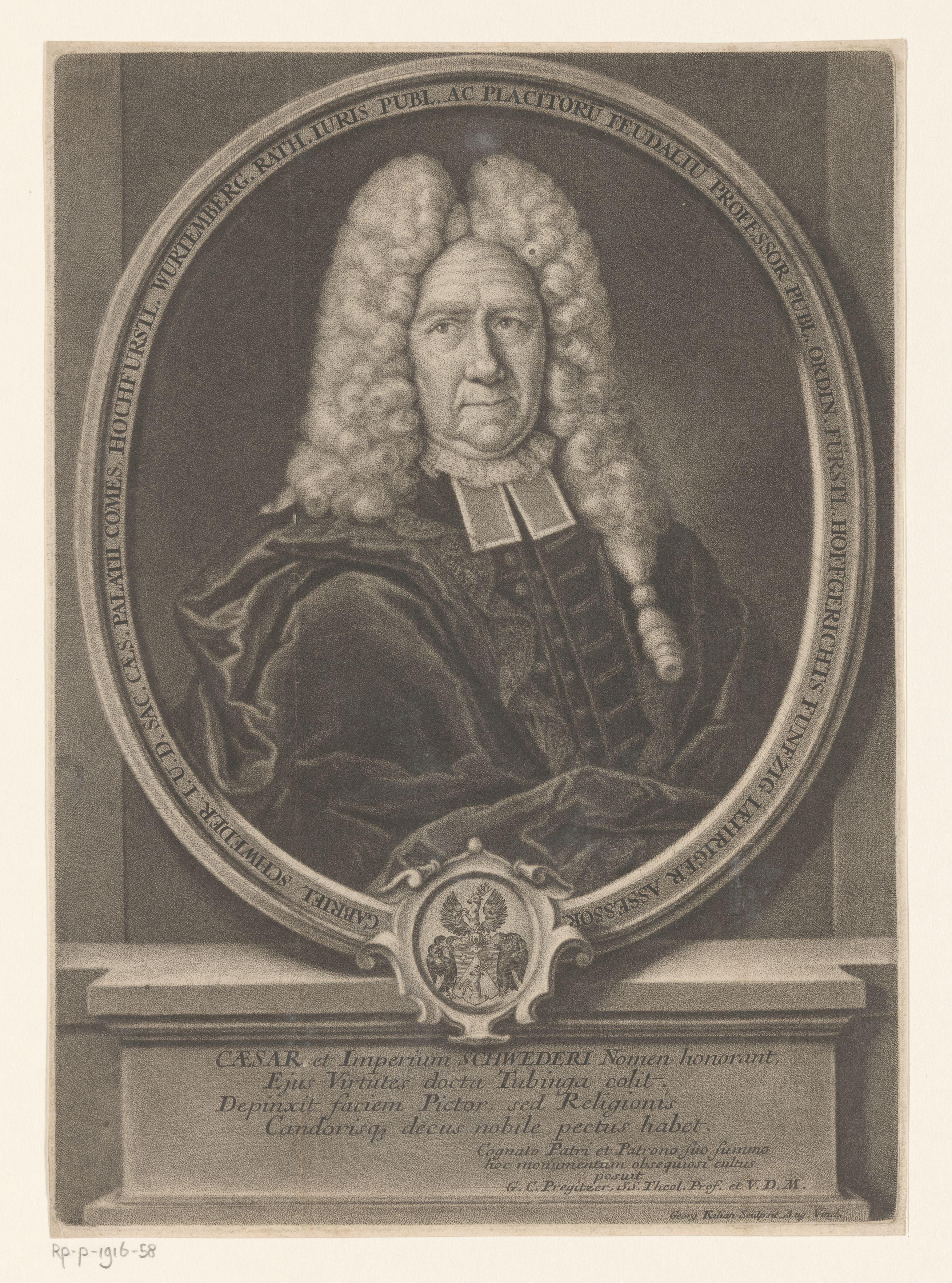 Portret van Gabriel Schweder