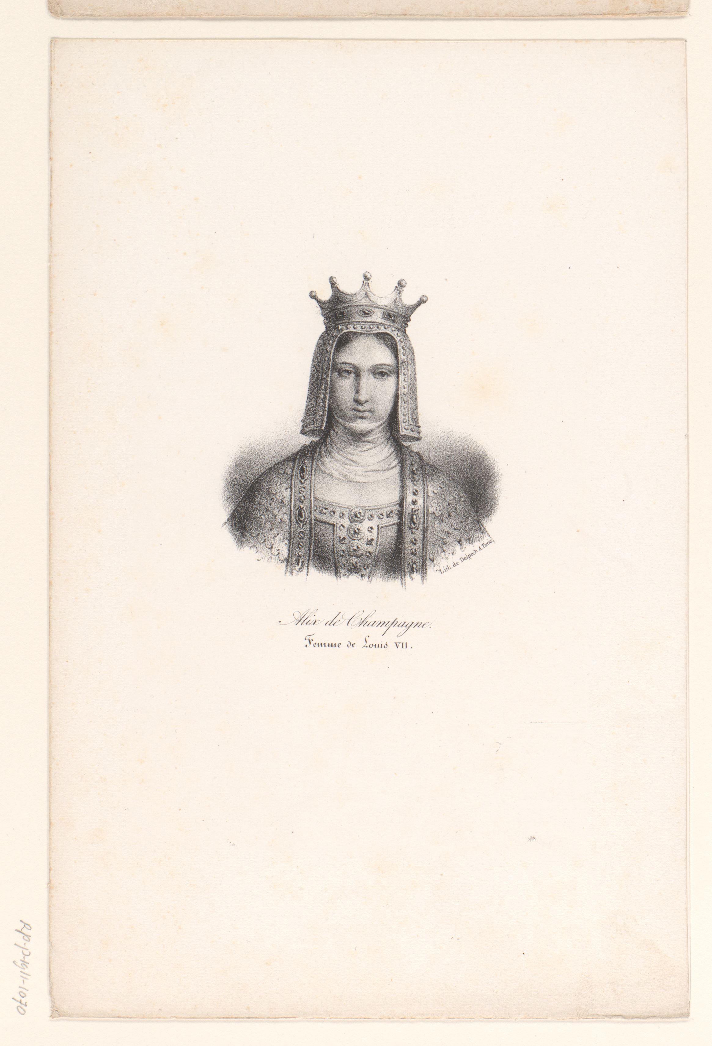 Portret van Adelheid van Champagne