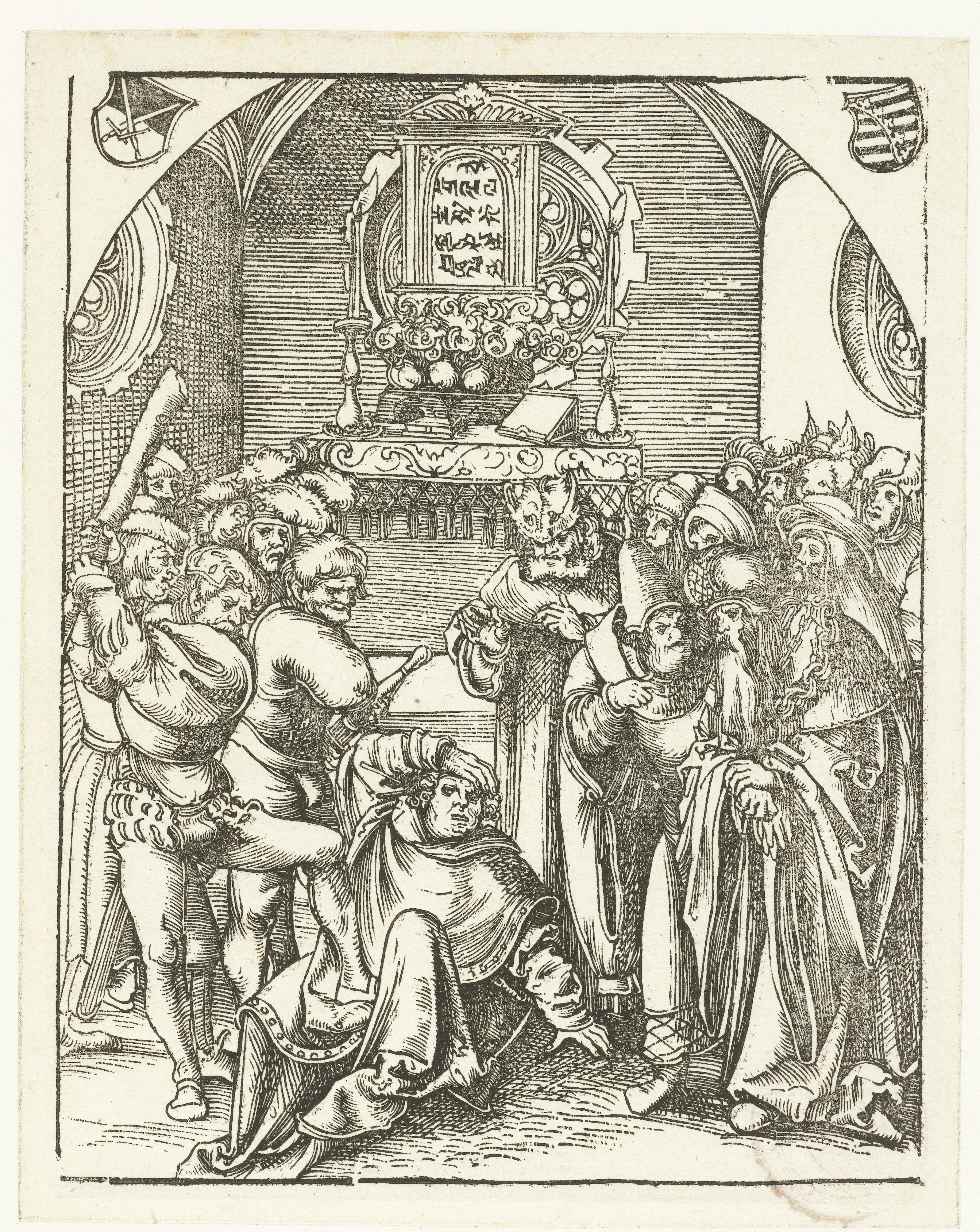 Judas Thaddeüs sterft marteldood met knots