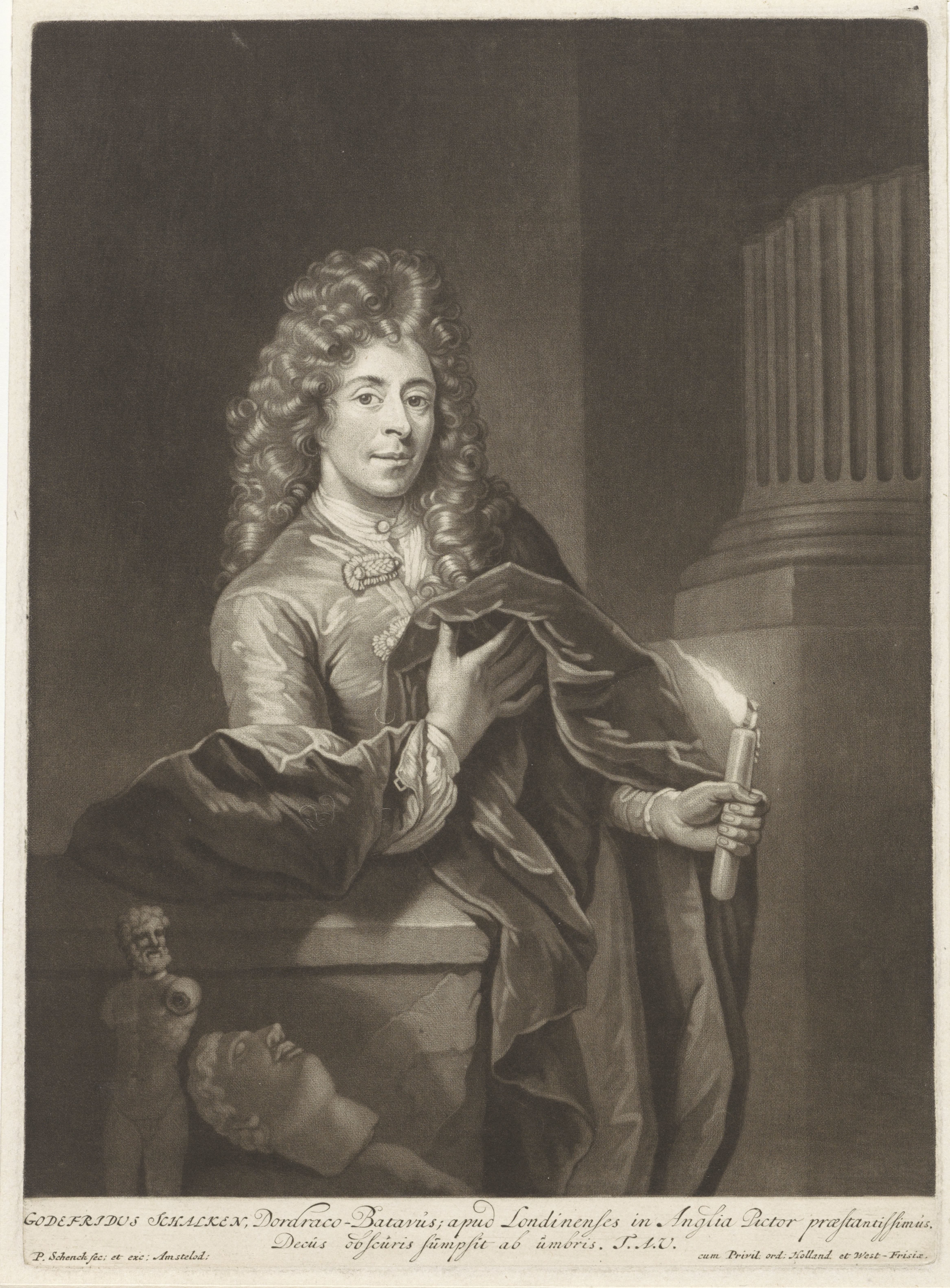 Portret van Godfried Schalcken