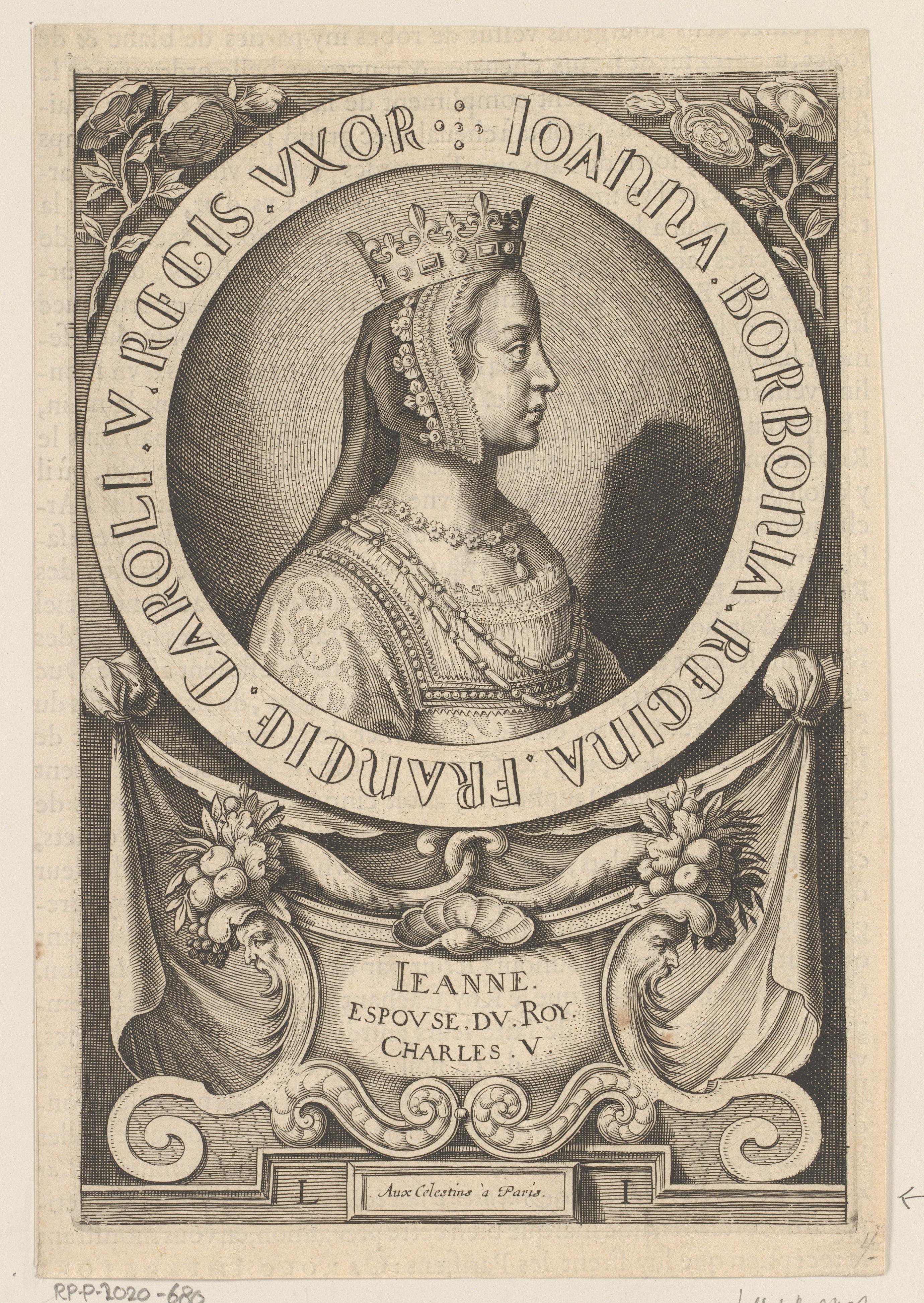 Portret van Johanna van Bourbon