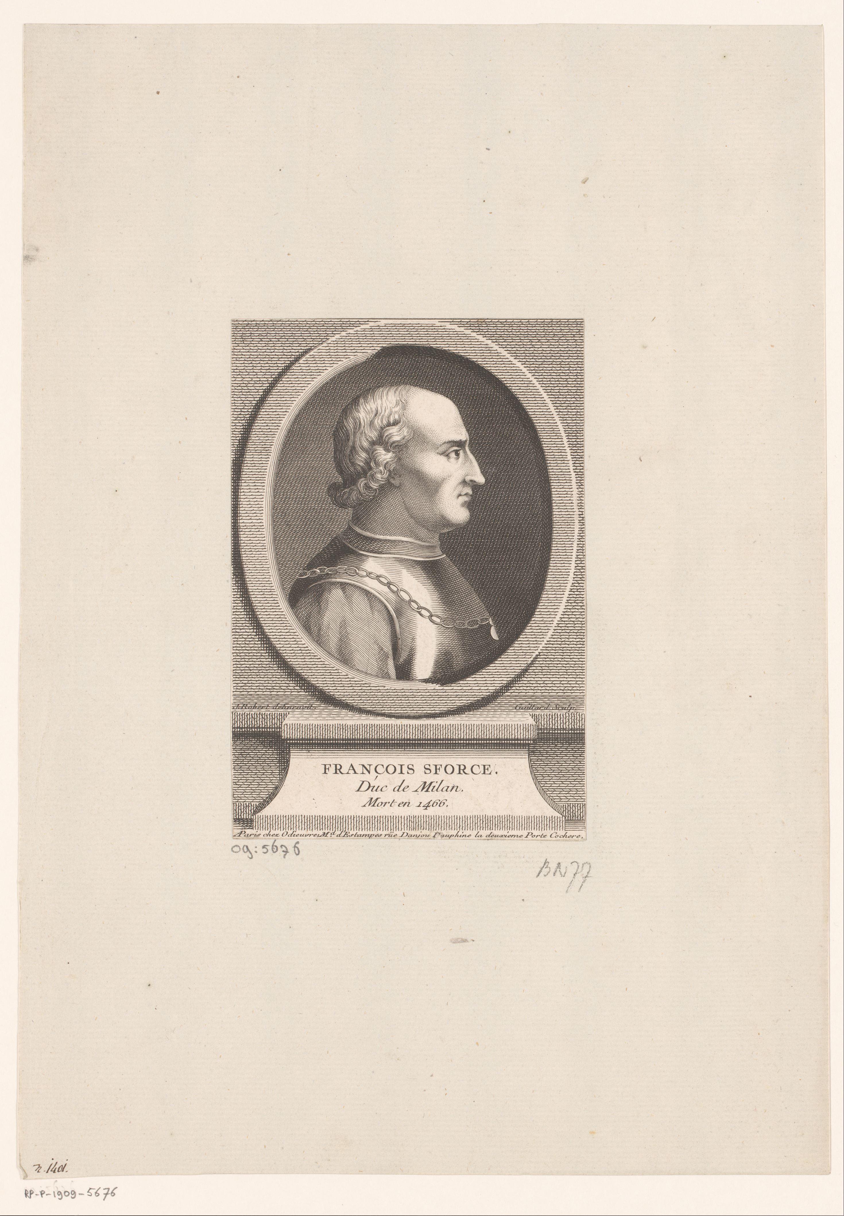 Portret van Francesco I Sforza, hertog van Milaan