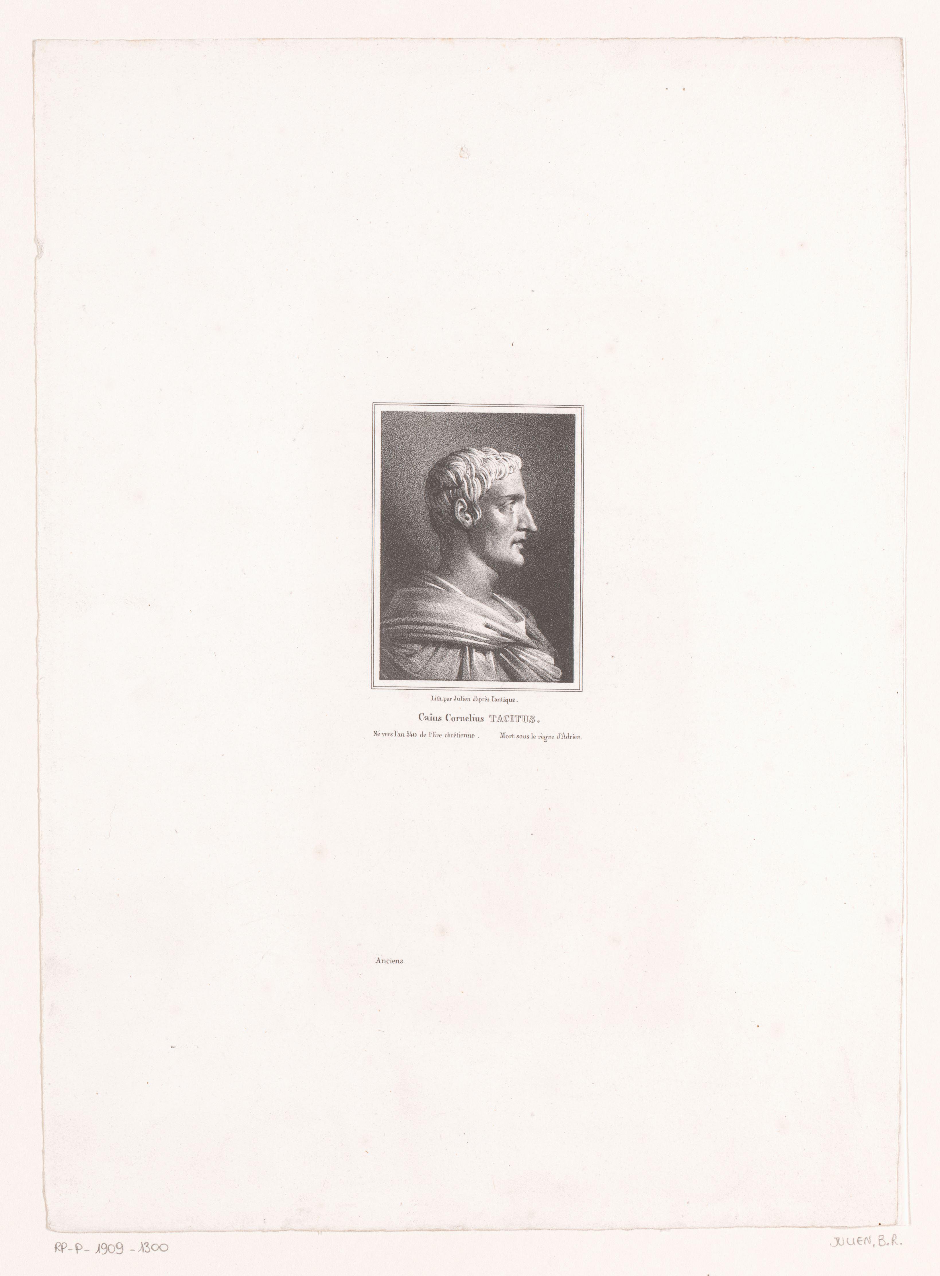 Portret van Gaius Cornelius Tacitus