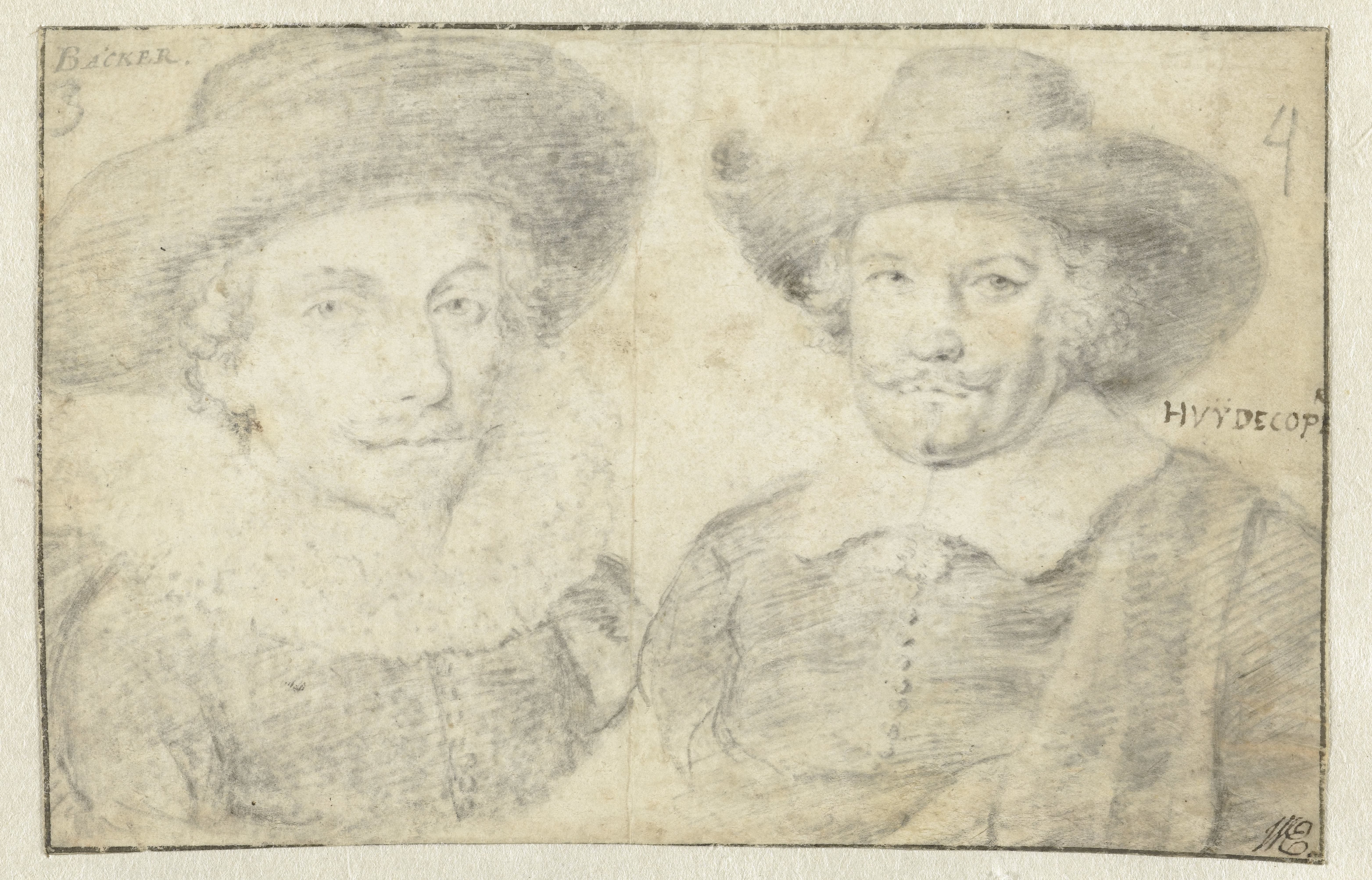 Portretten van Joris Backer en Jan Huydecoper van Maarseveen