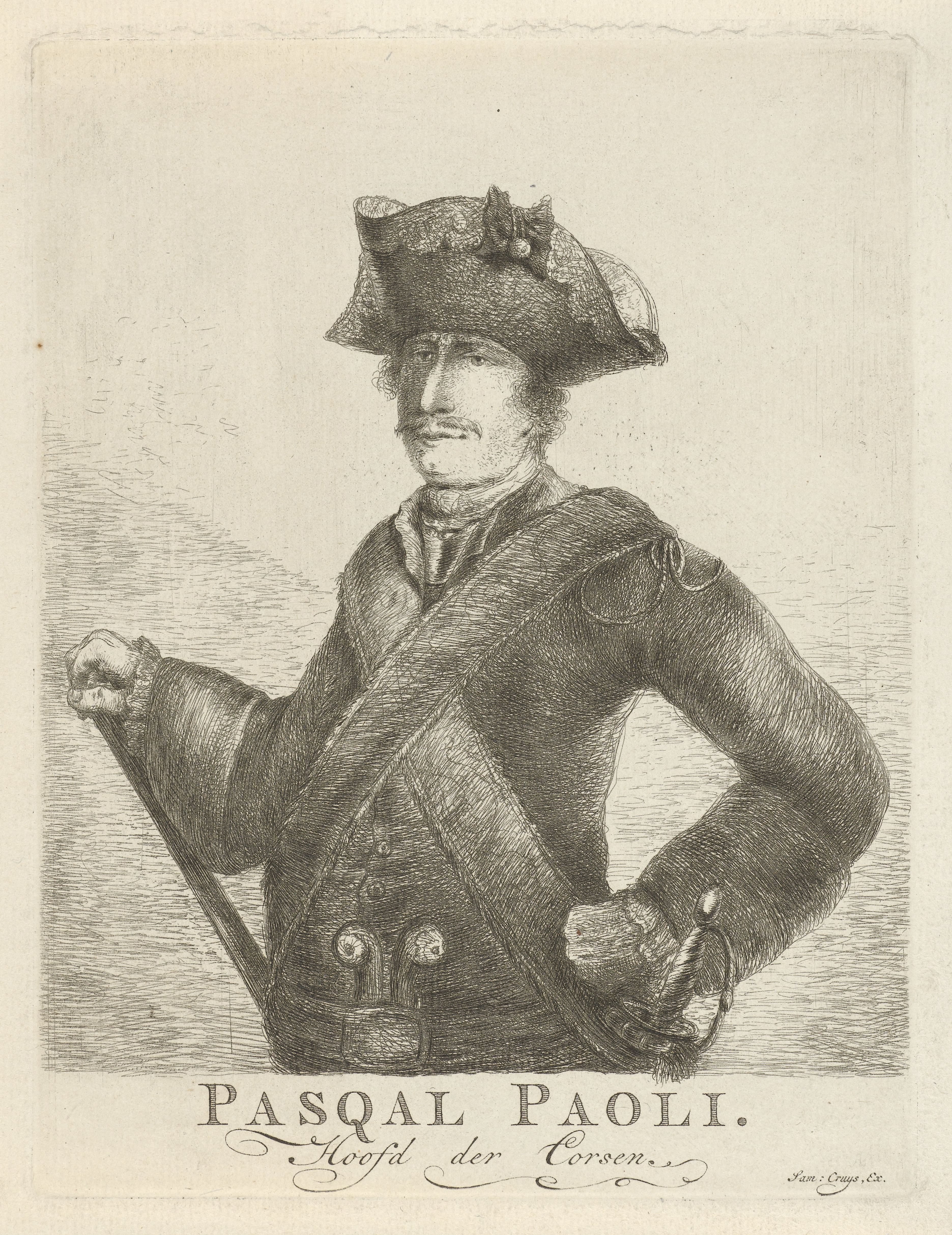 Portret van Pasquale Paoli