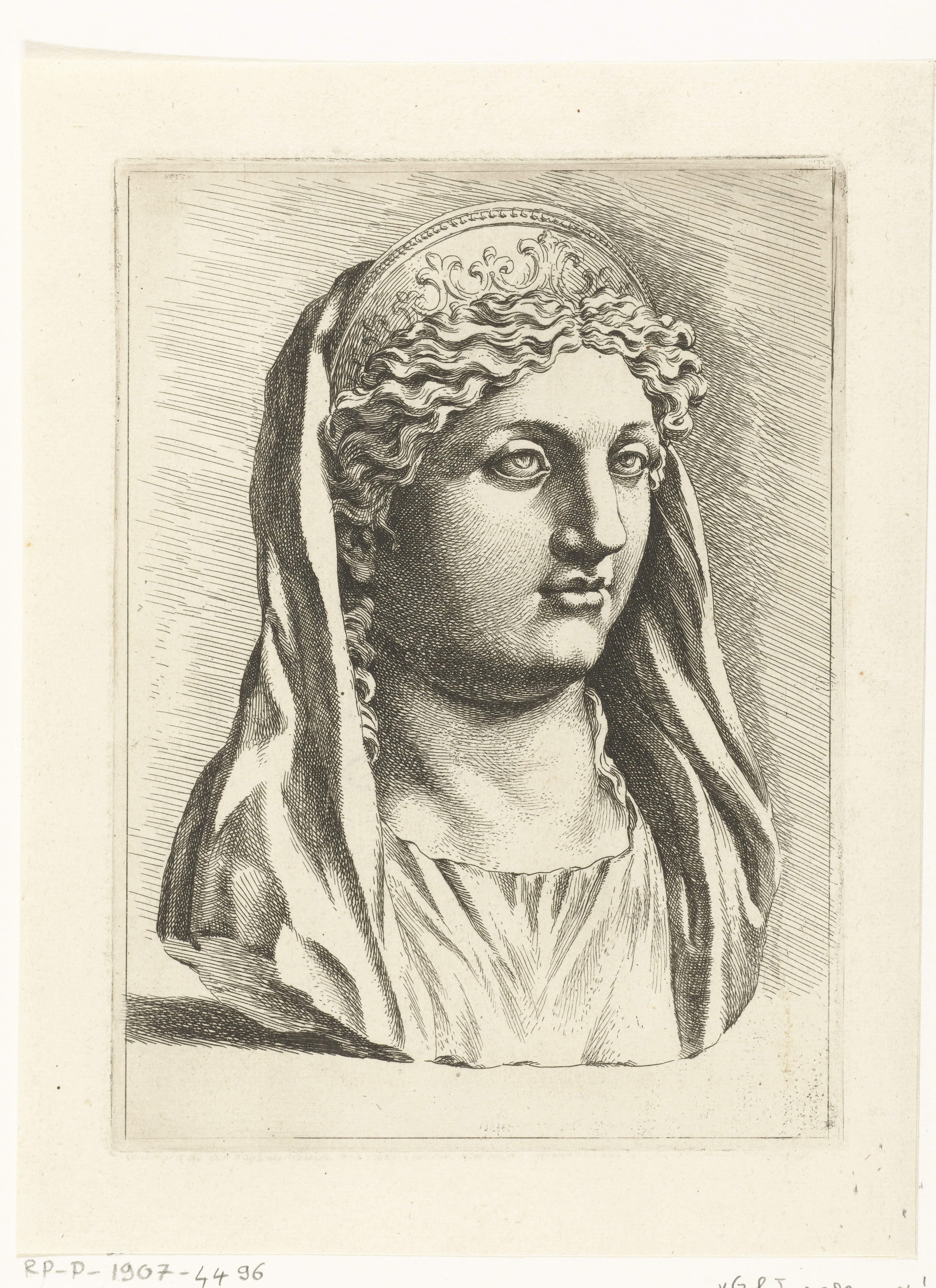 Antieke buste van een vrouw