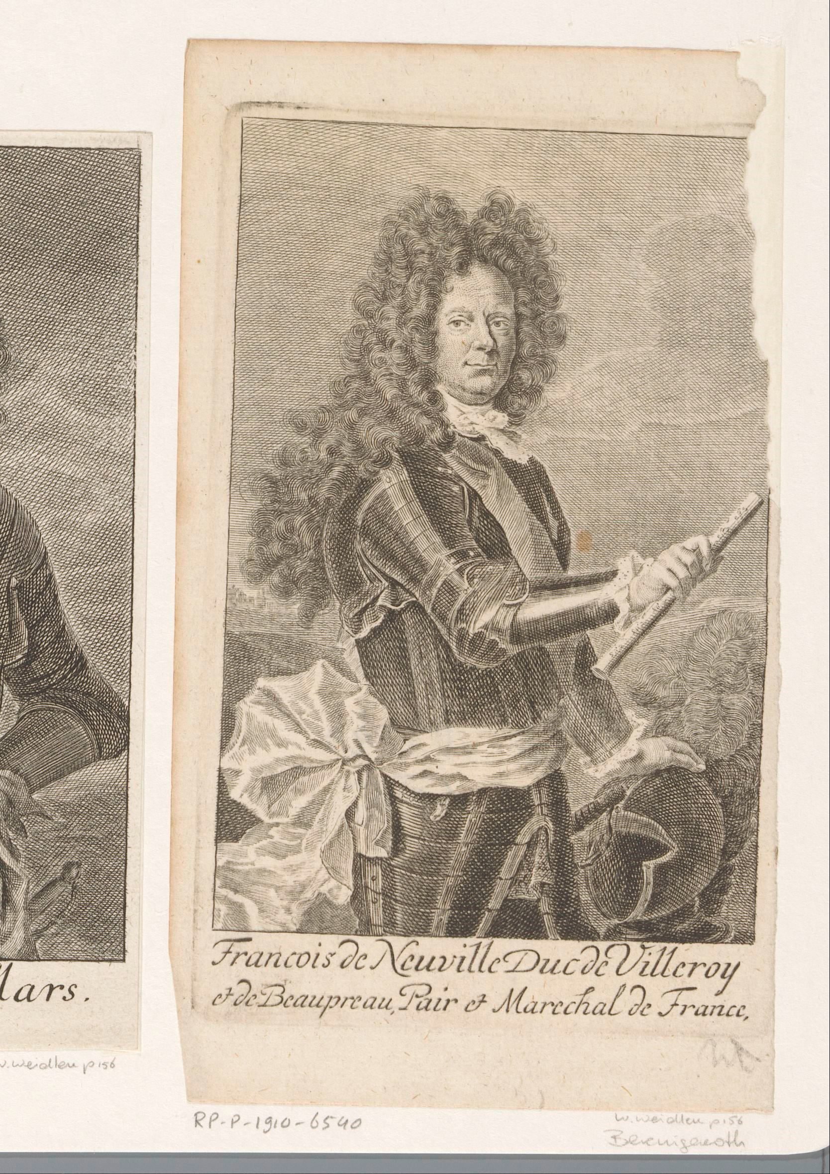 Portret van François de Neufville de Villeroy