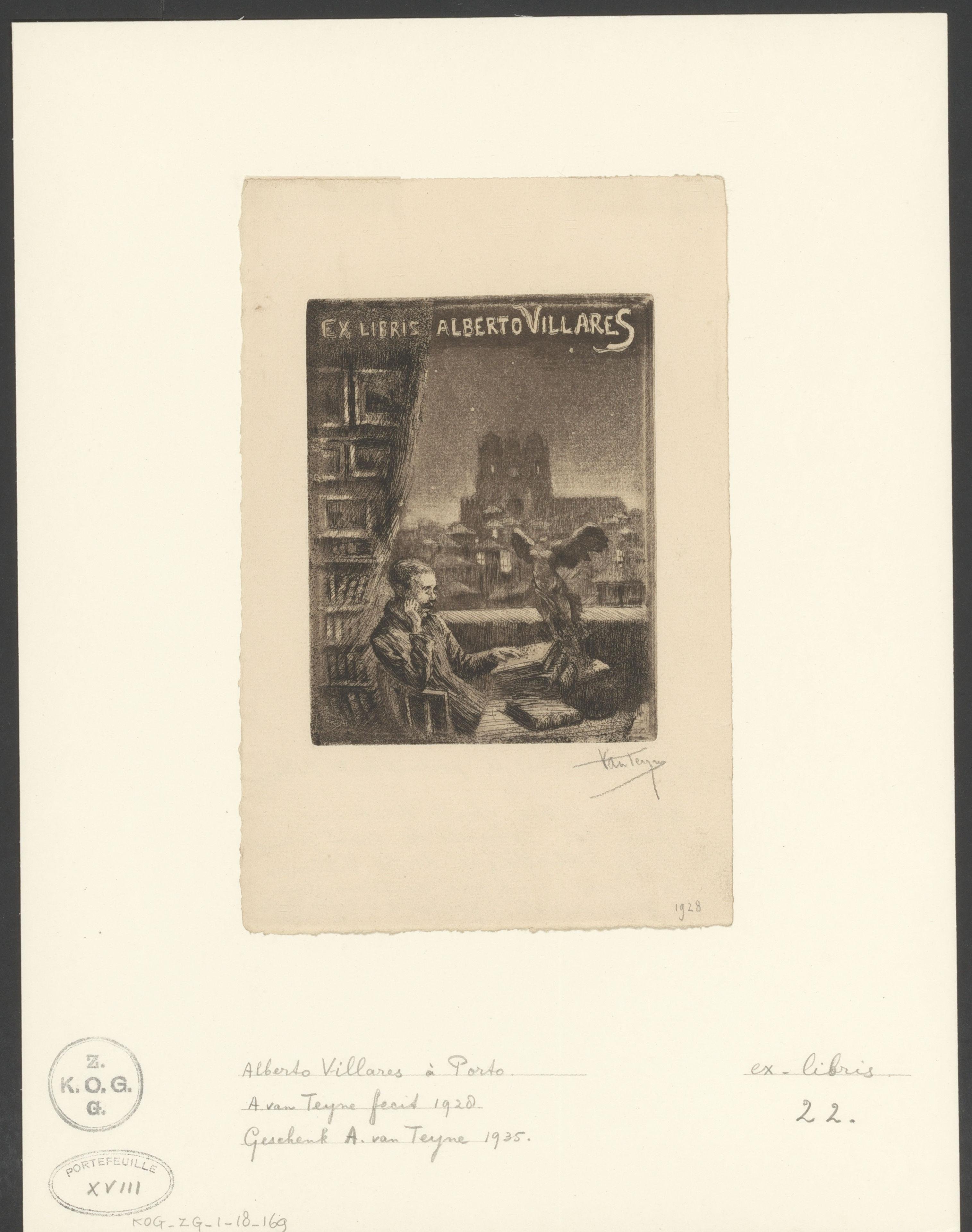 Ex libris van Alberto Villares