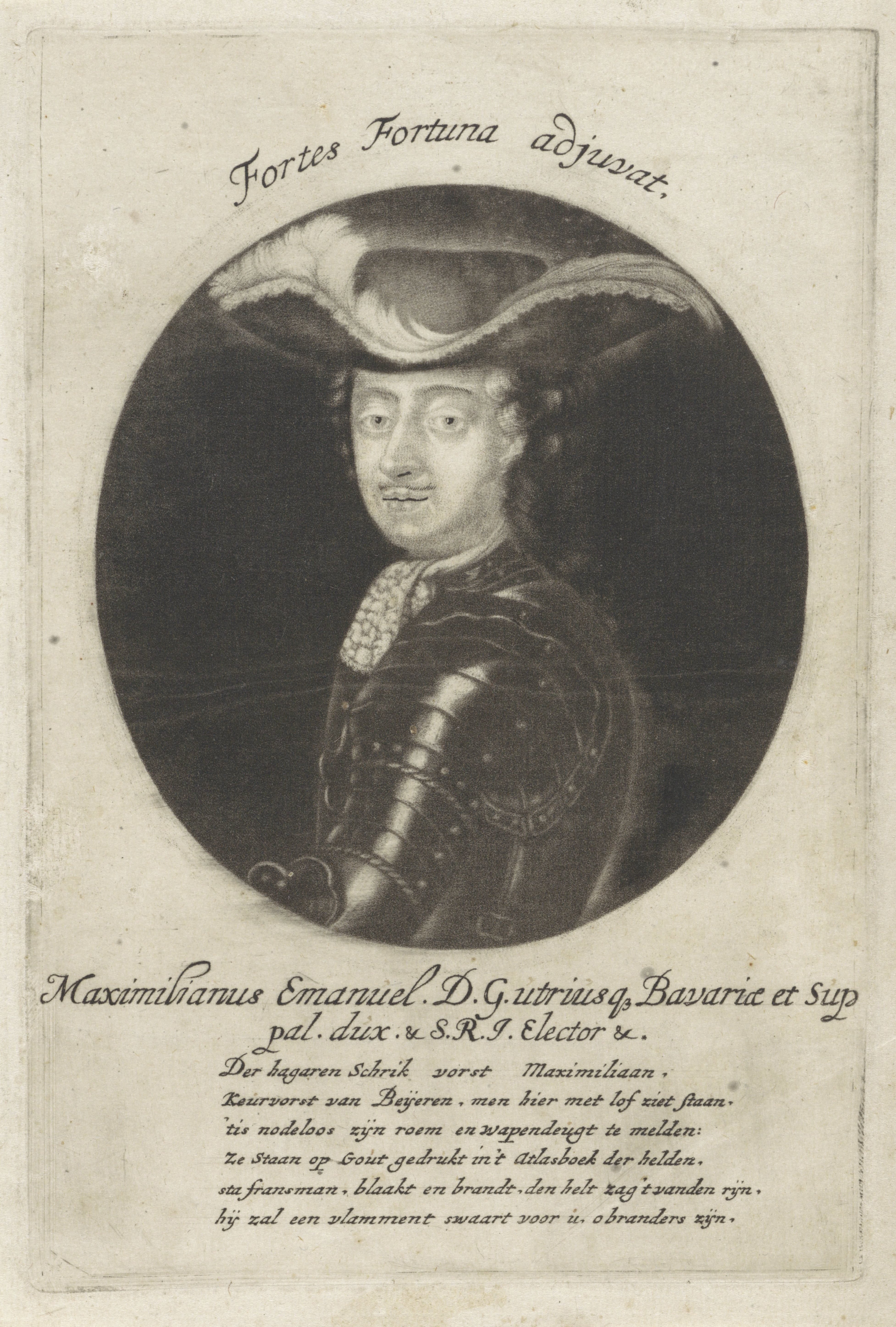 Portret van Maximiliaan Emanuel II
