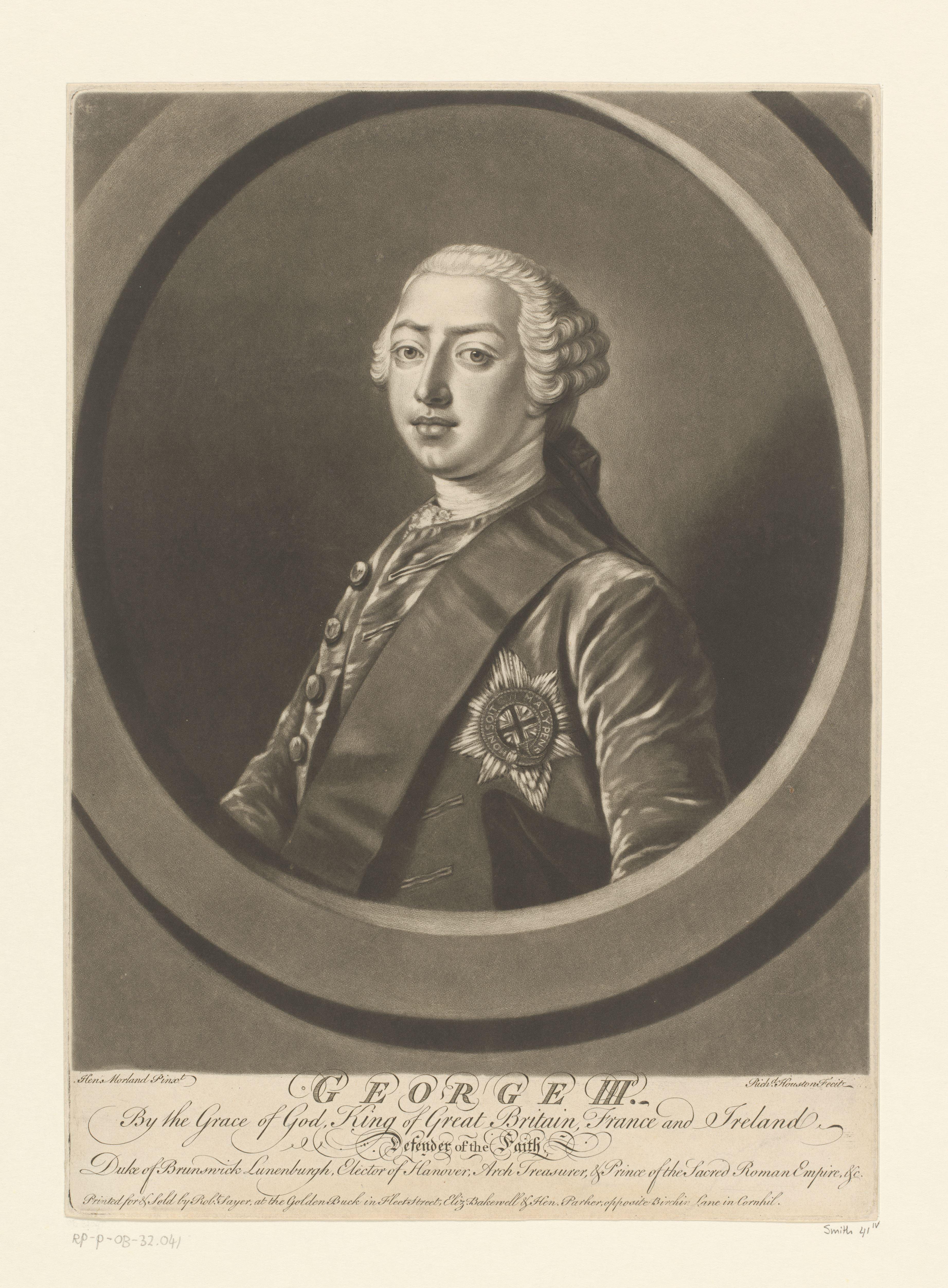 Portret van George III, koning van het Verenigd Koninkrijk