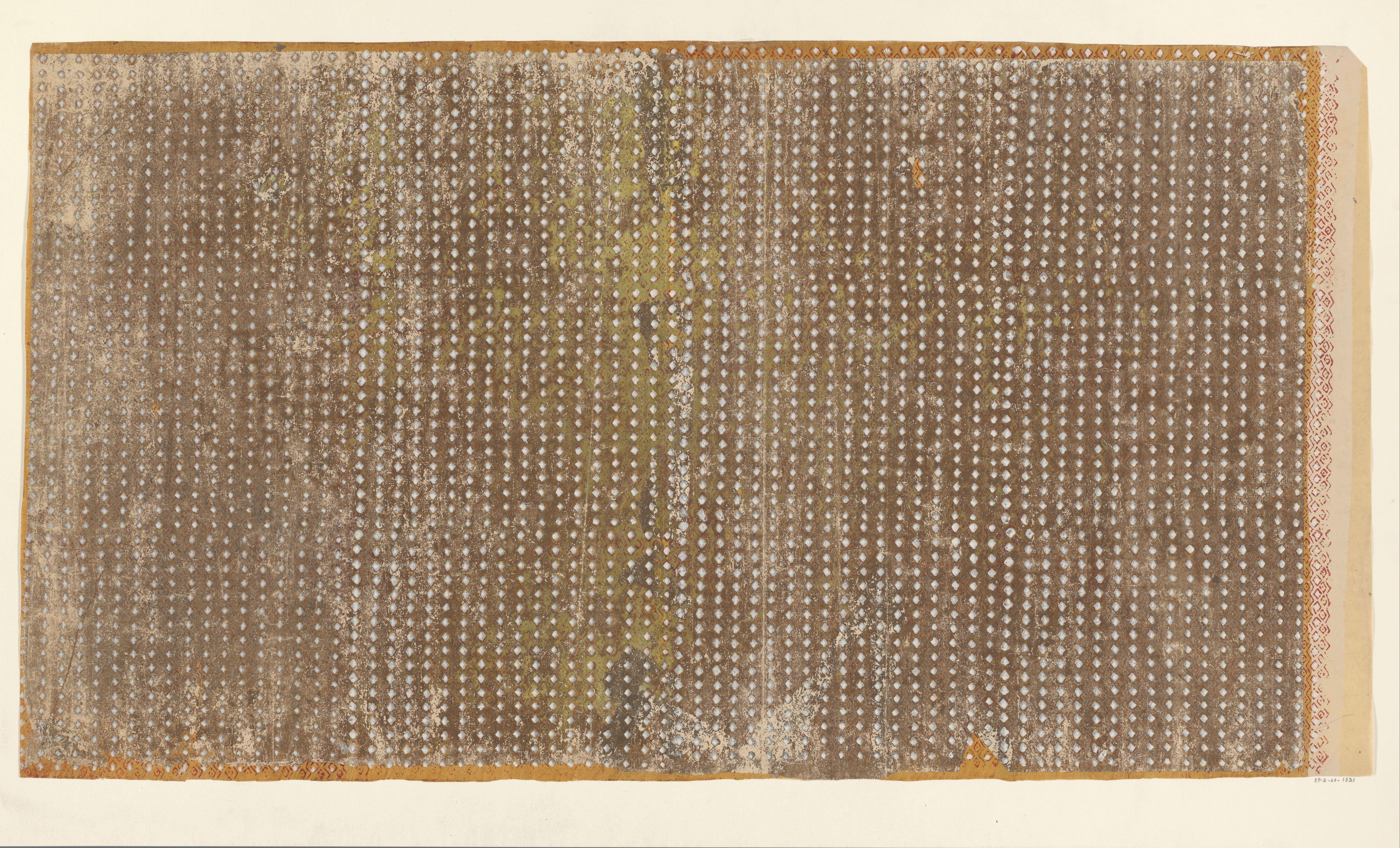 Blad met ruitenpatroon (één van acht identieke bladen)