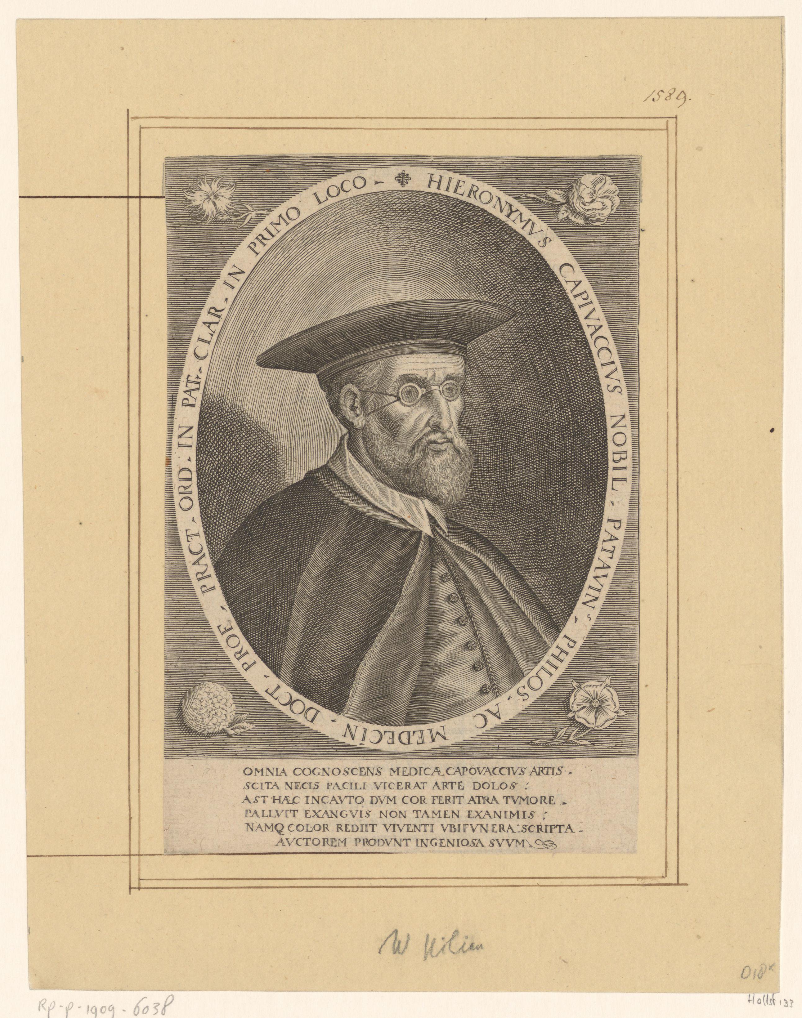 Portret van Giralomo Capivaccio