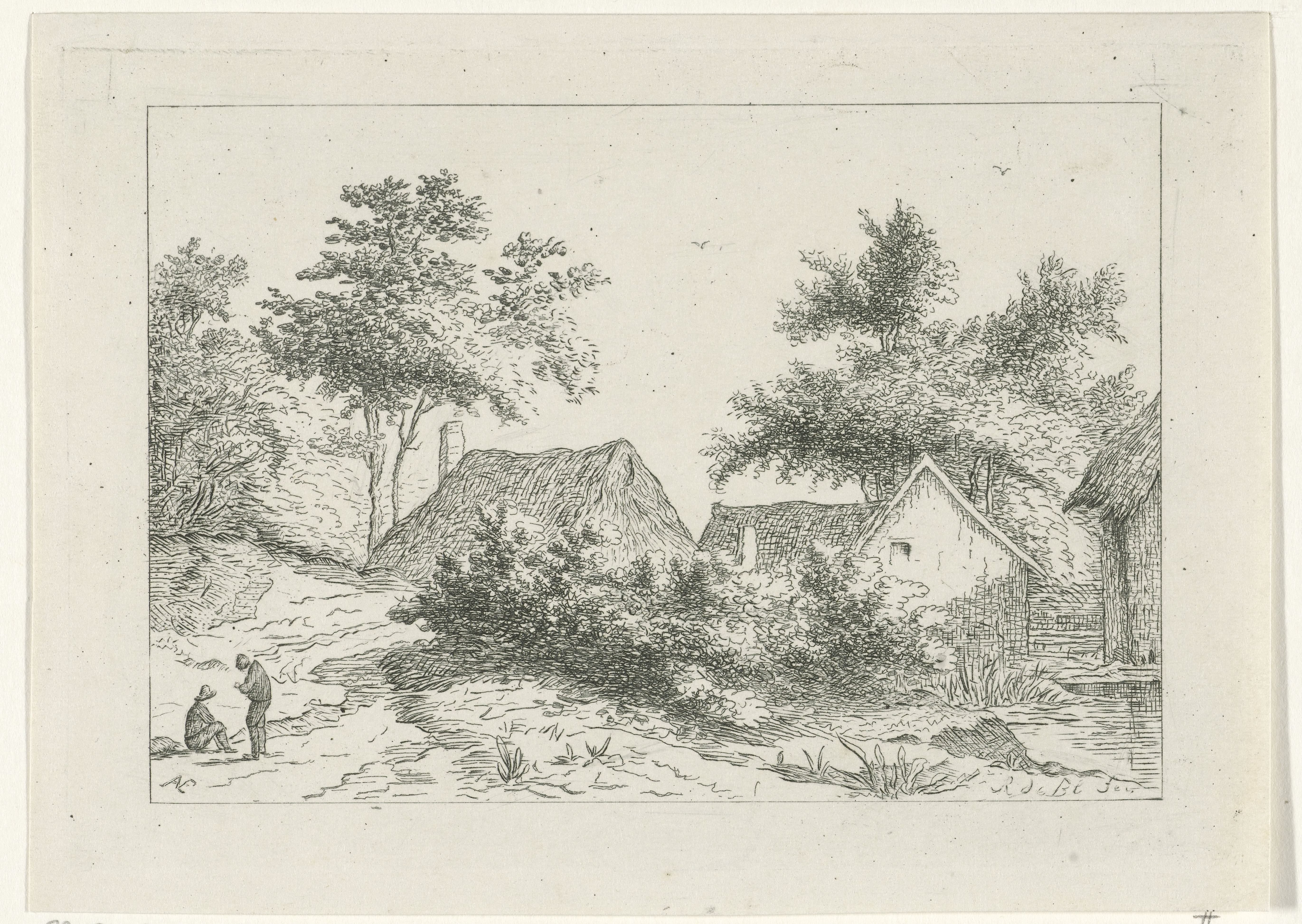 Landschap met boerderijen