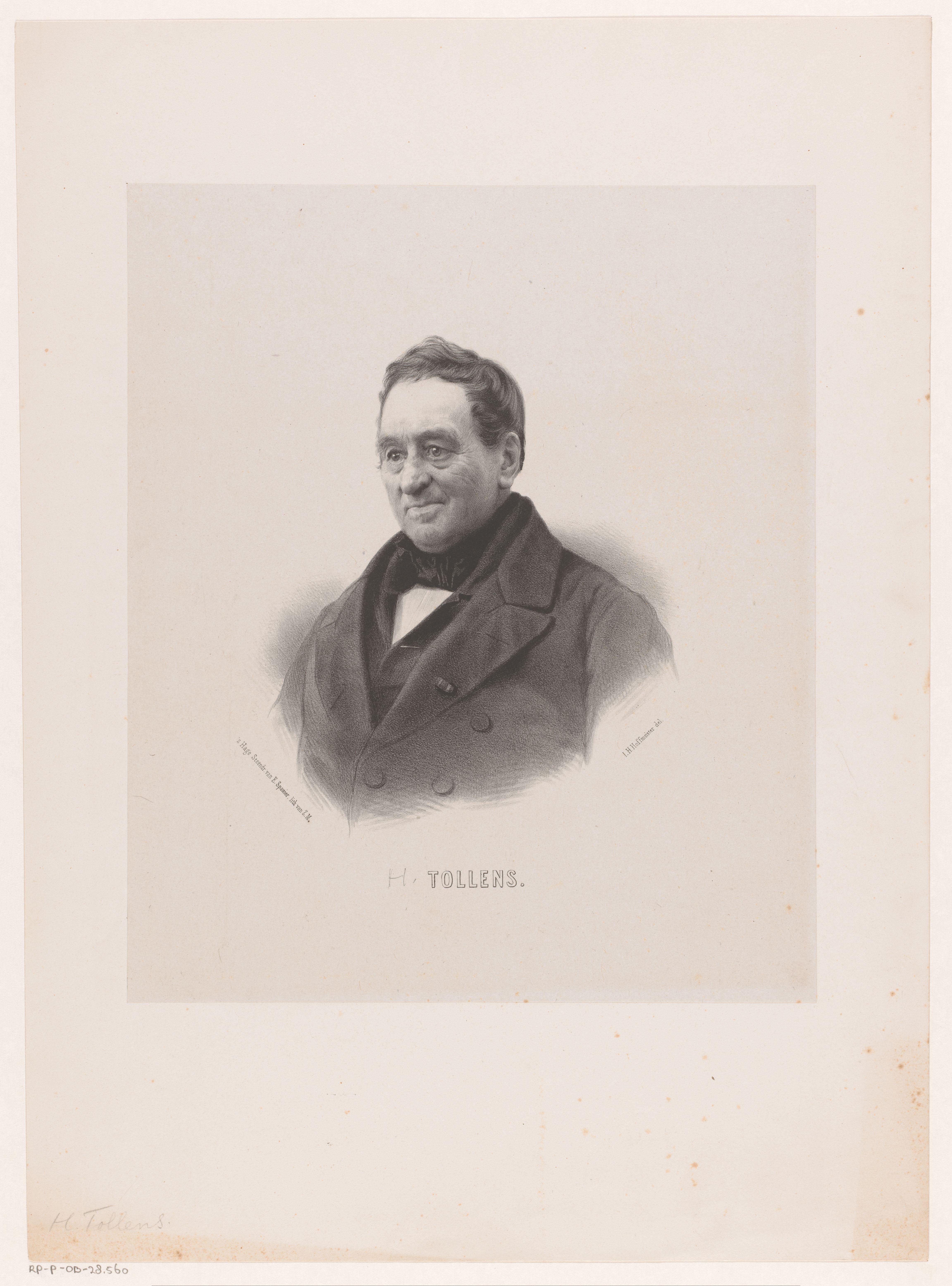 Portret van Hendrik Tollens