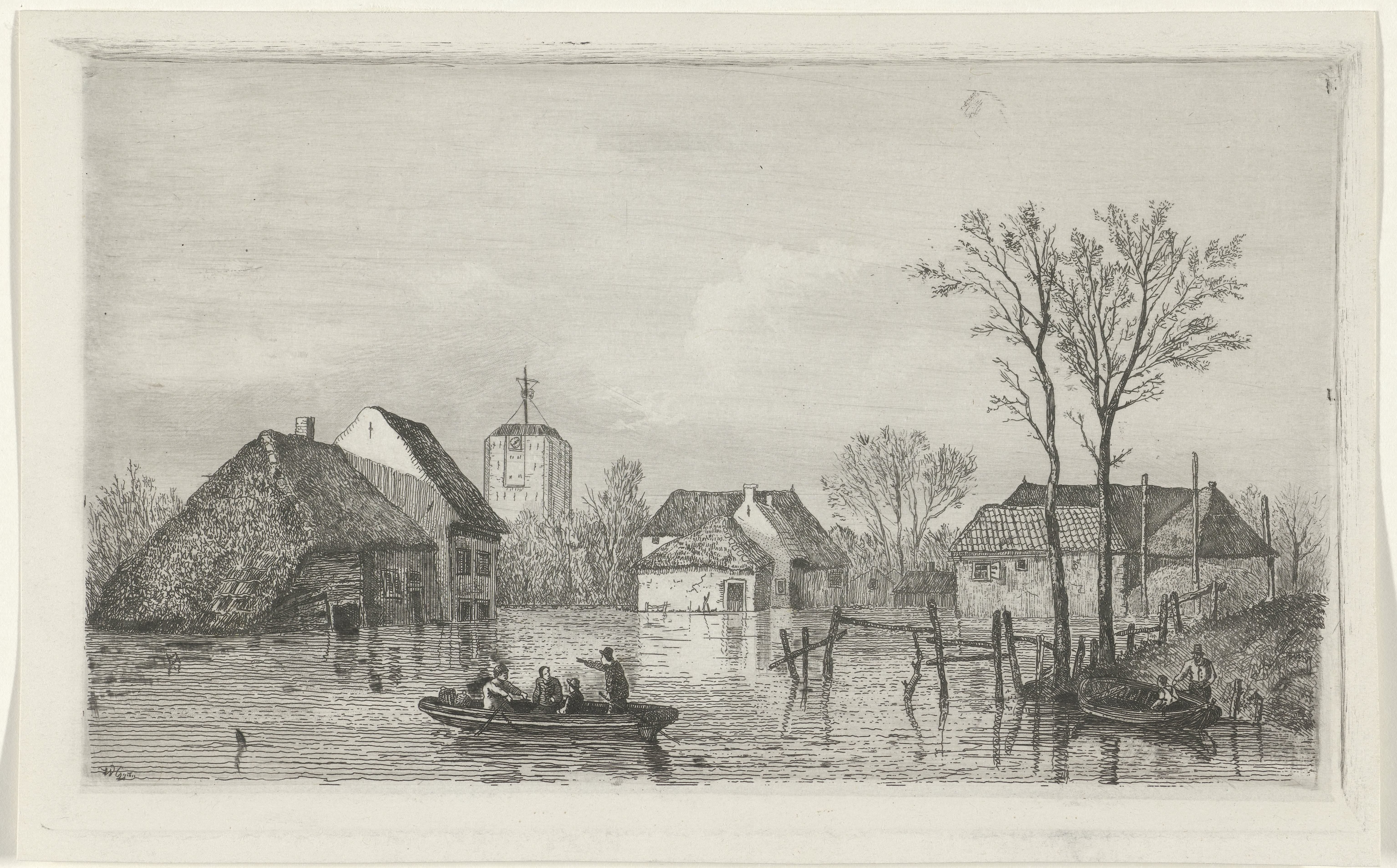 Overstroming bij Beesd, 1855