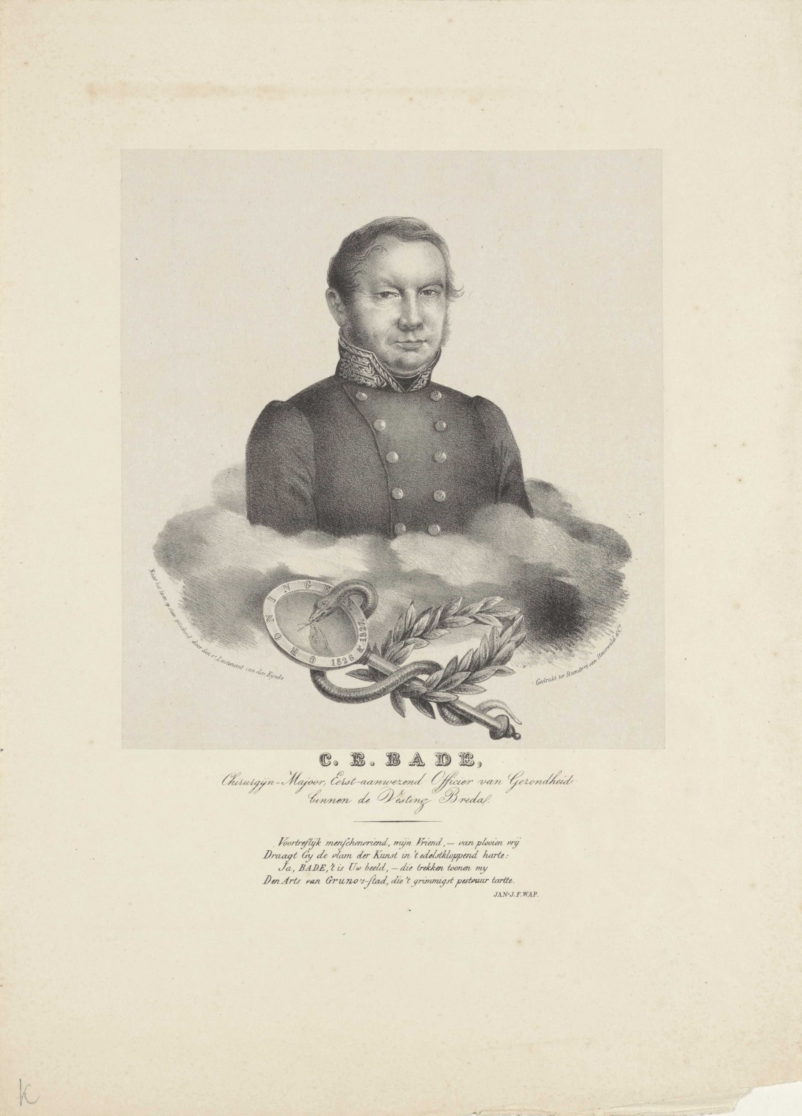 Portret van C.E. Bade