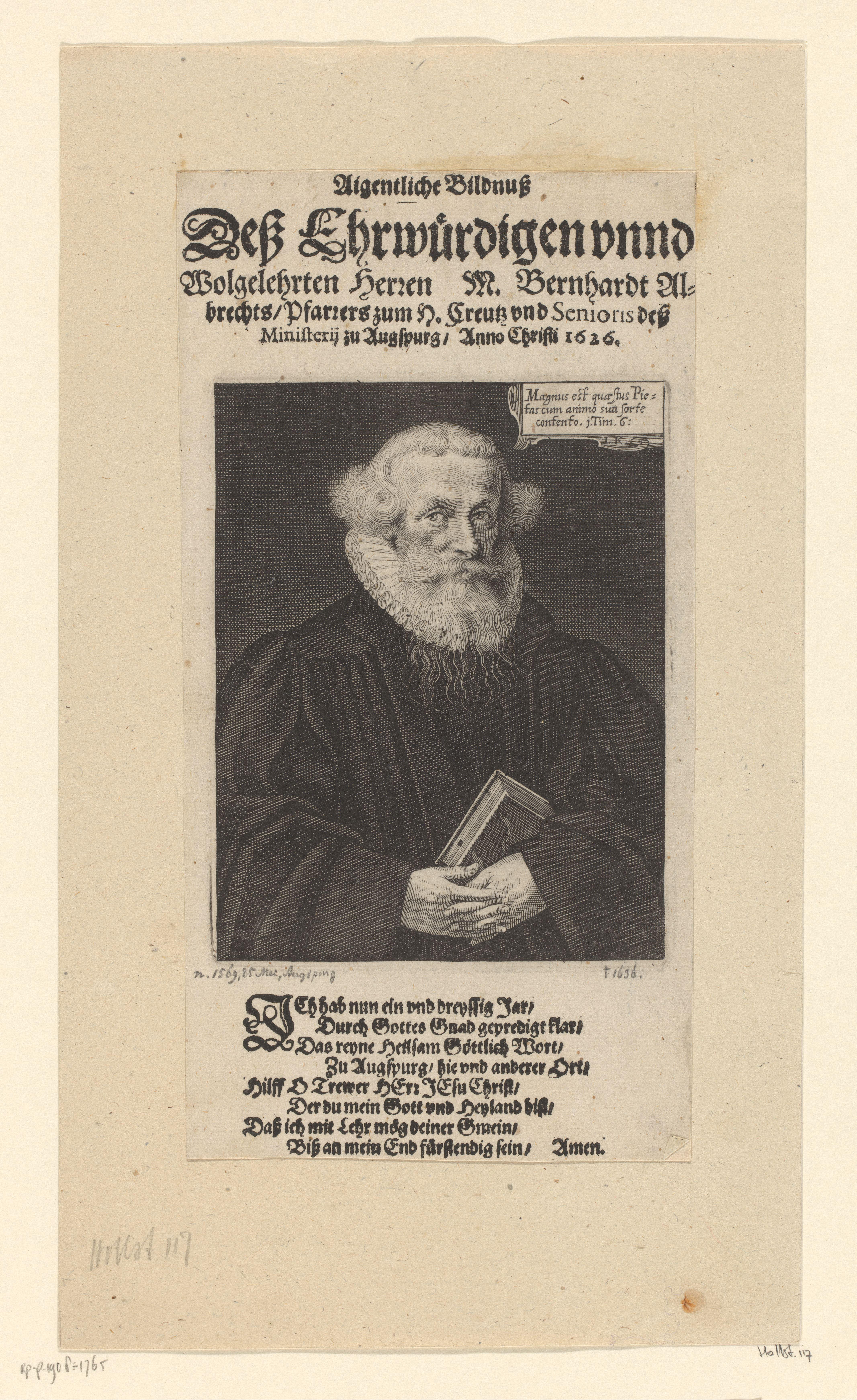 Portret van Bernhard Albrecht