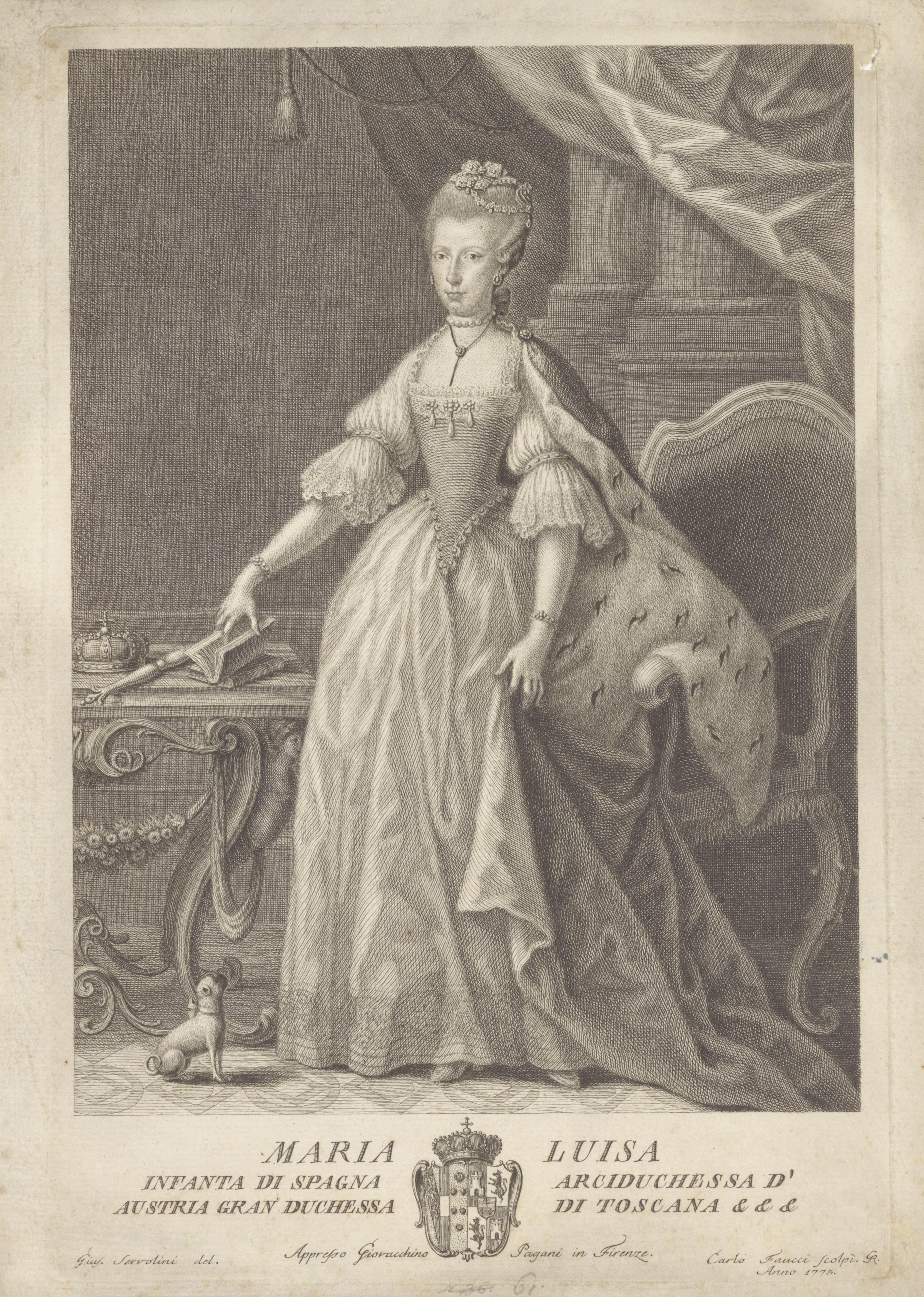 Portret van Marie Louise, prinses van Spanje