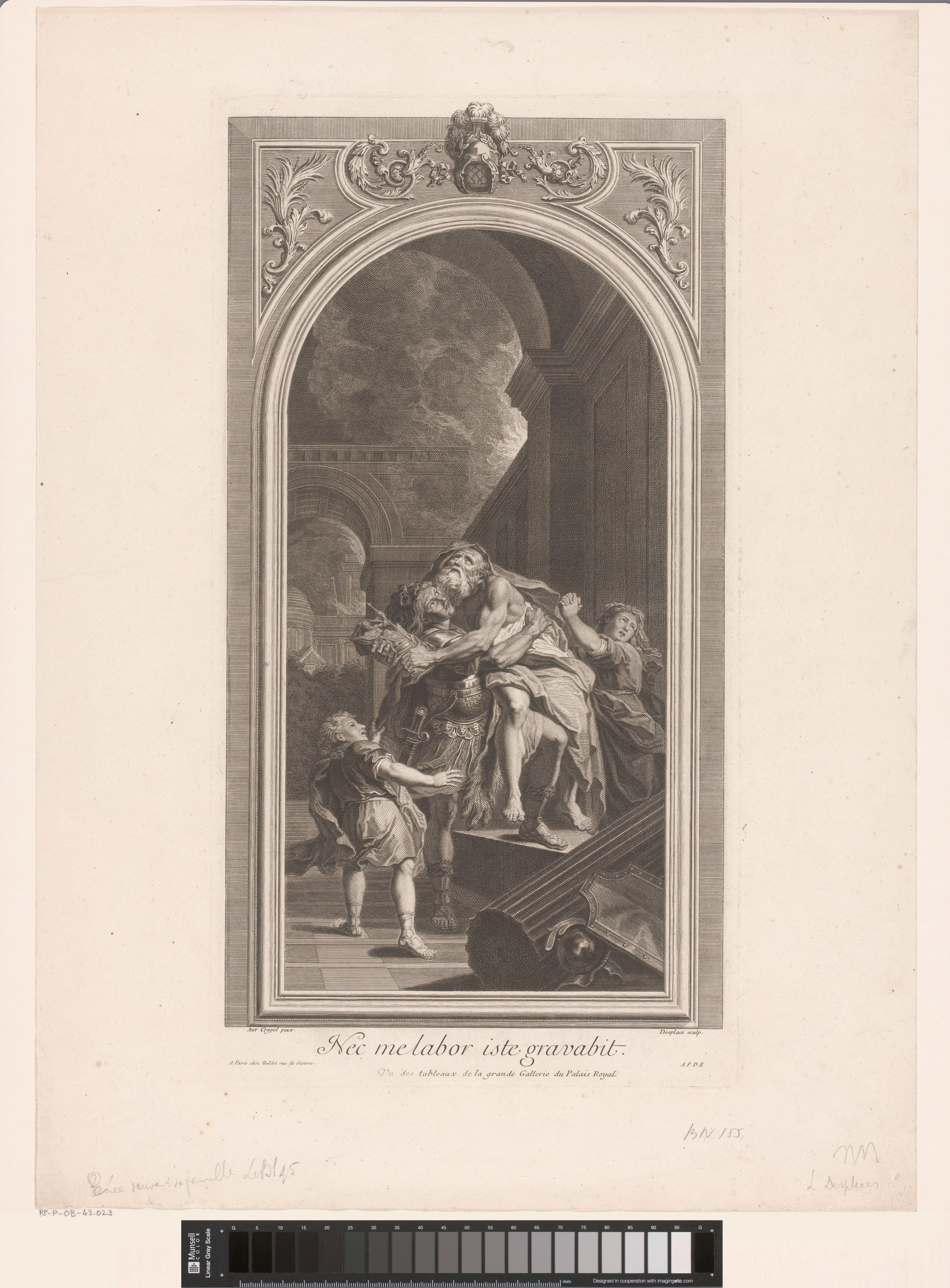 Aeneas en zijn familie vluchten uit Troje