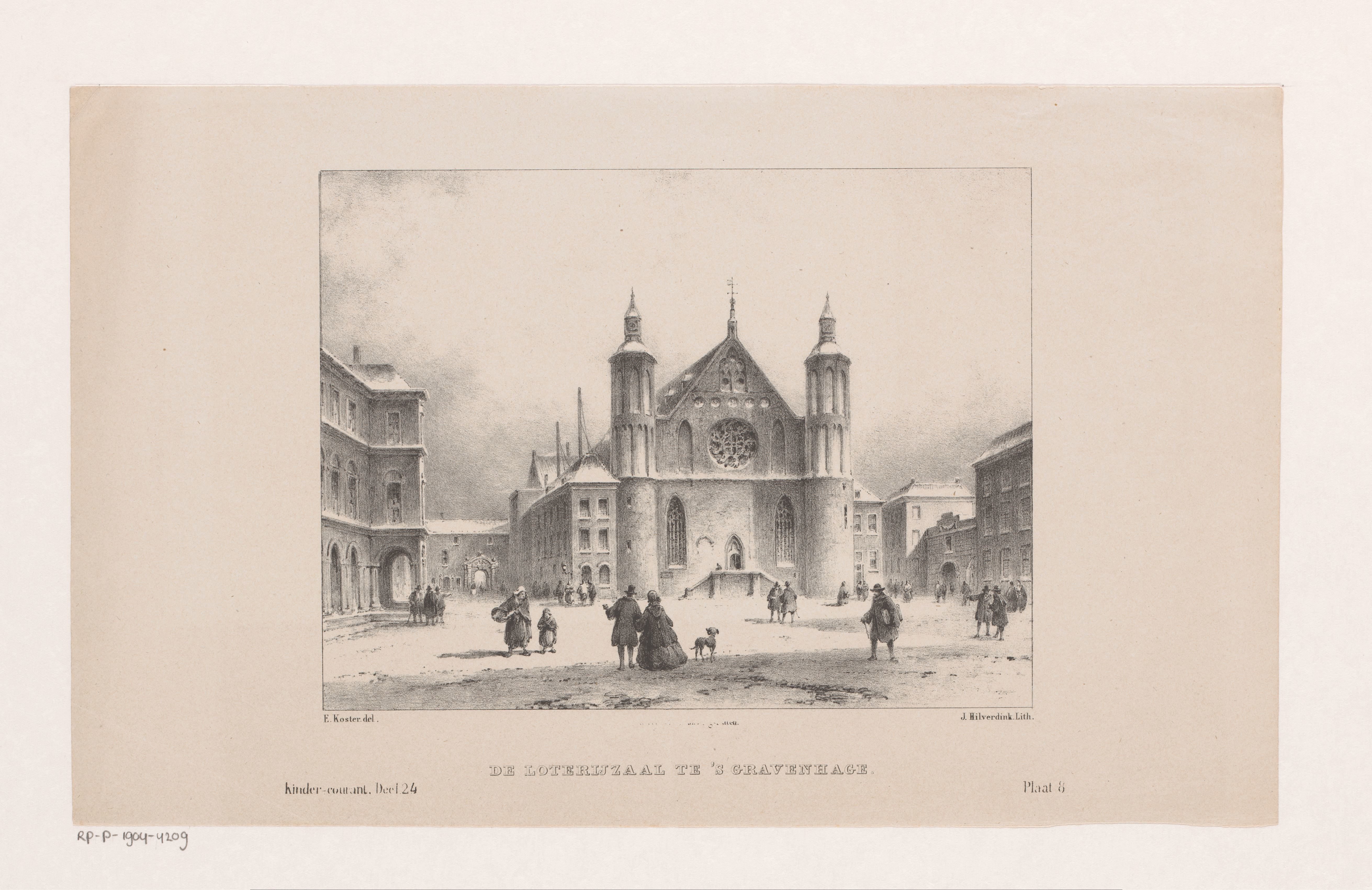 Loterijzaal op het binnenhof in Den Haag