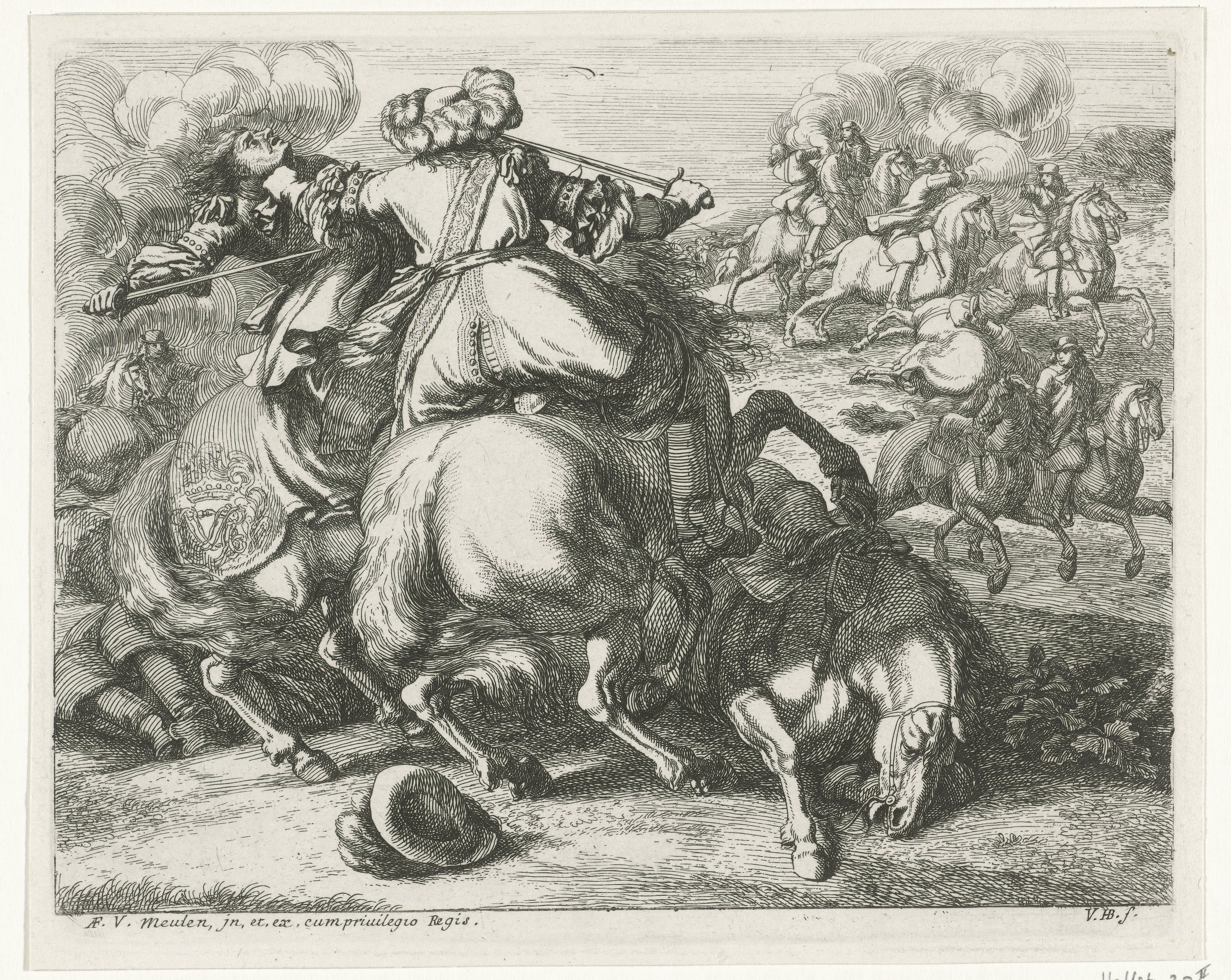 Cavalerie in gevecht