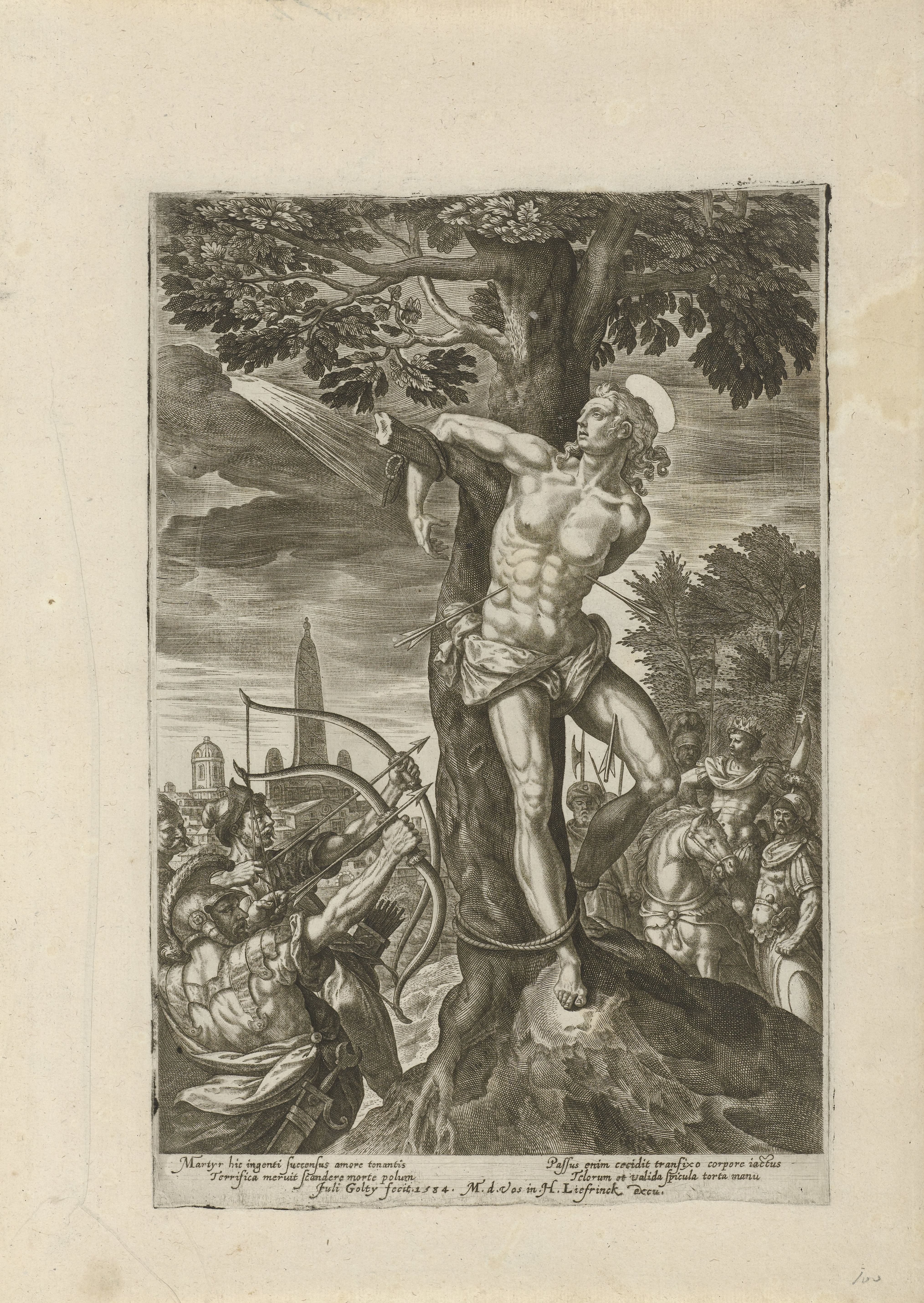 Marteling van de heilige Sebastiaan