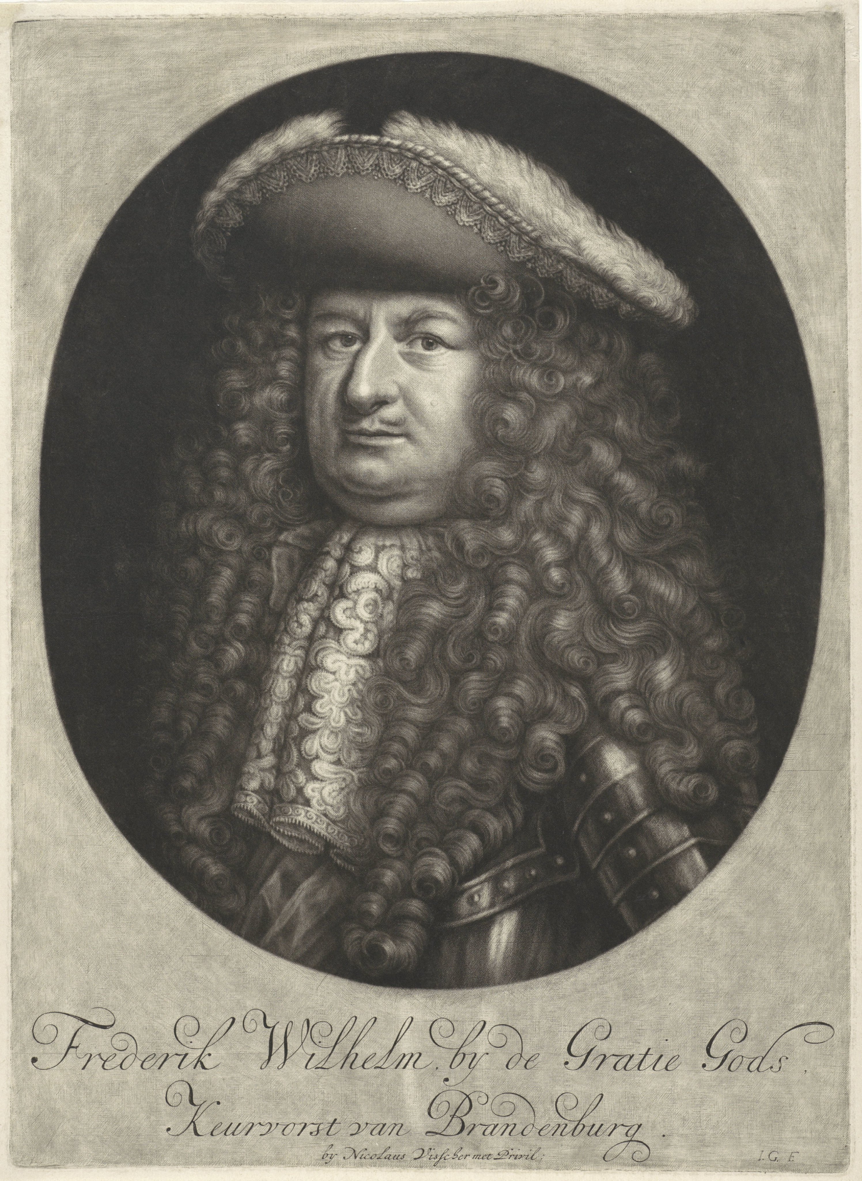 Portret van Frederik Willem I