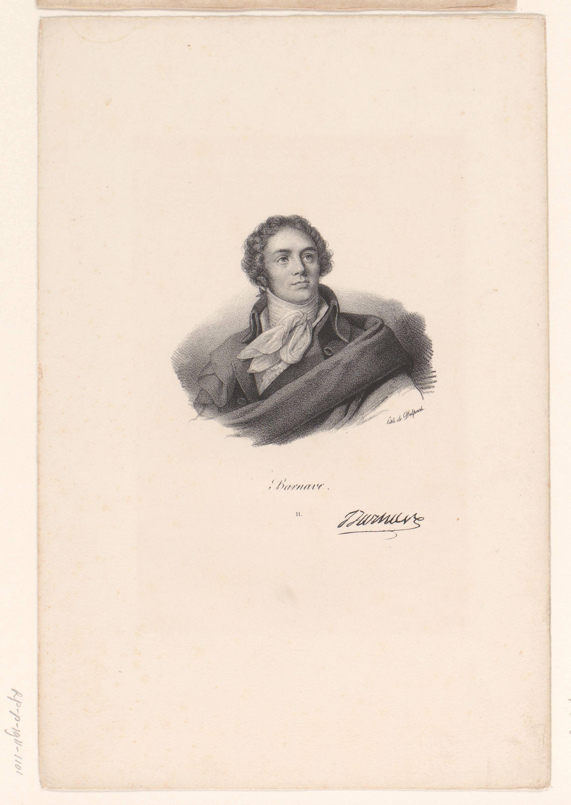 Portret van Antoine Barnave