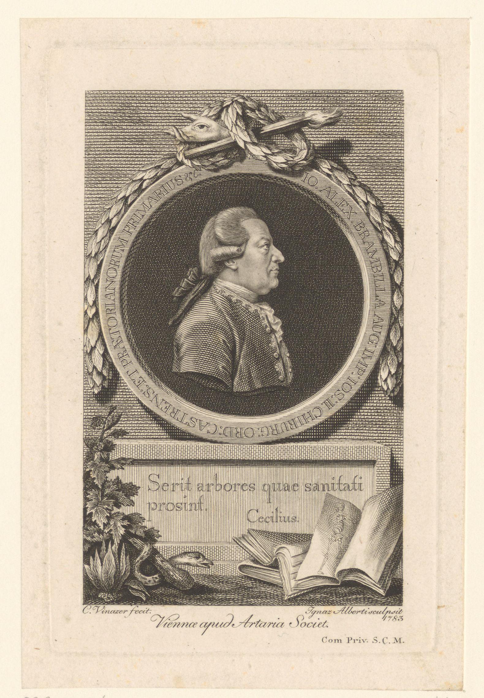 Portret van Johann Alexander von Brambilla