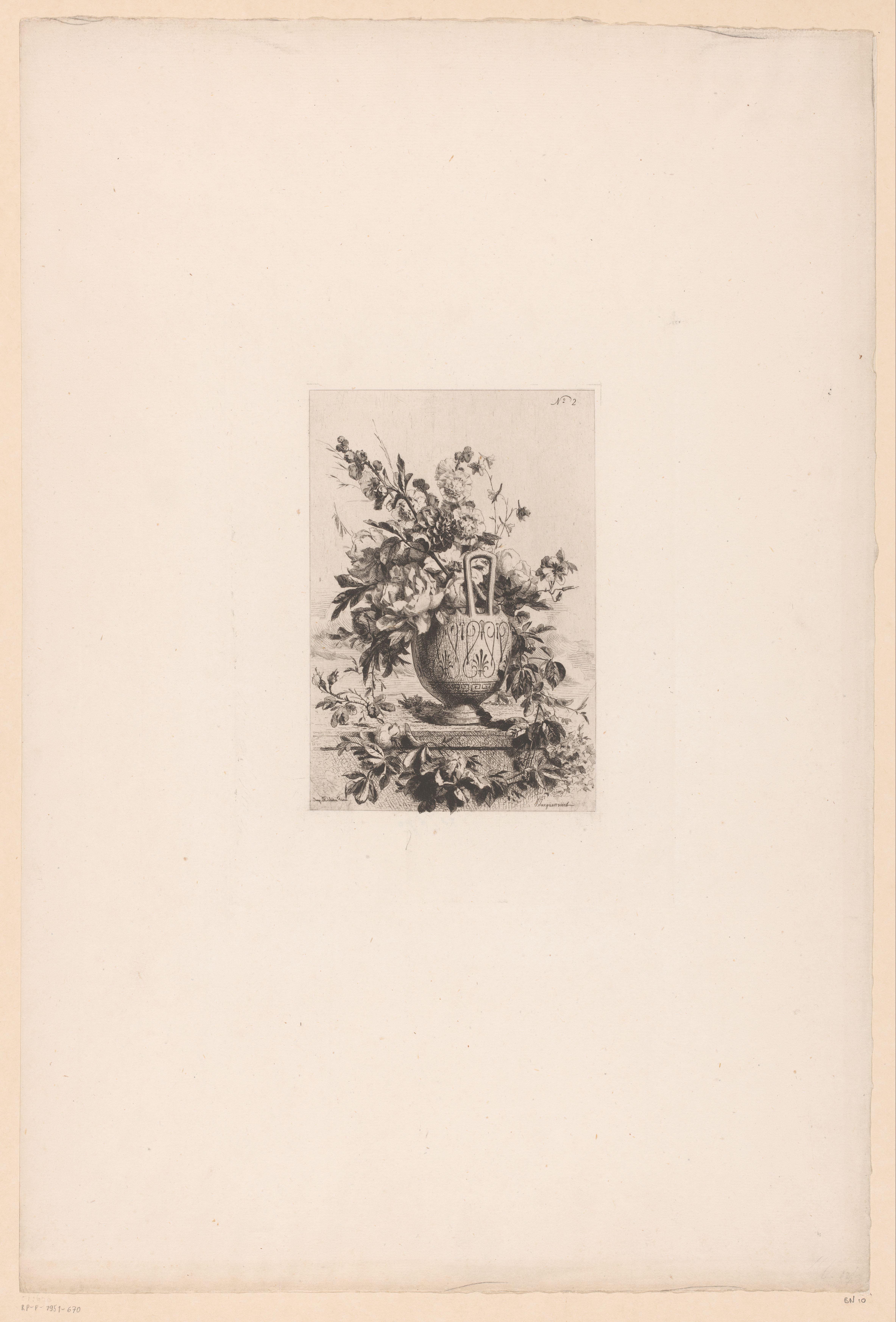 Tuinvaas met bloemen