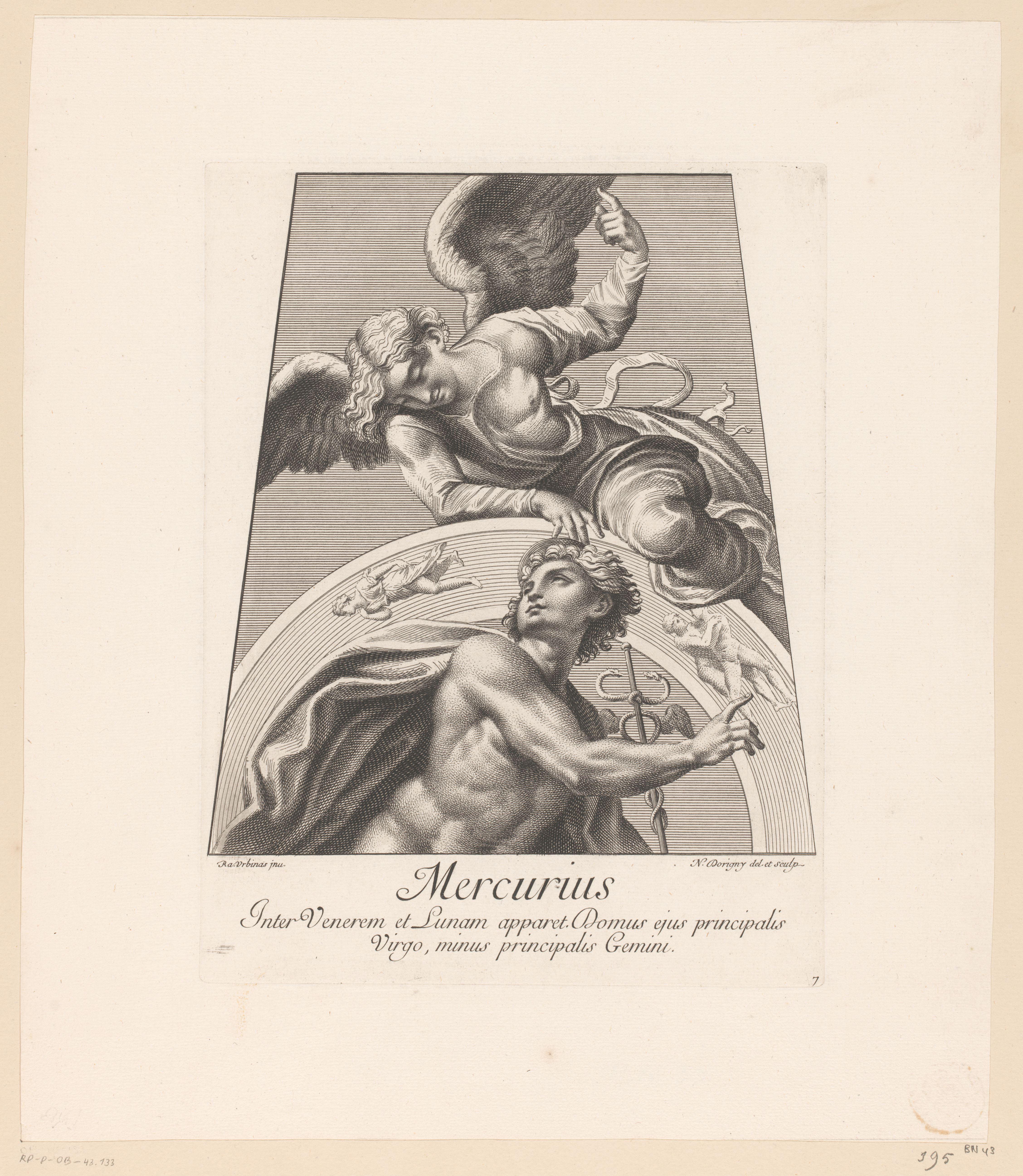 Mercurius met engel