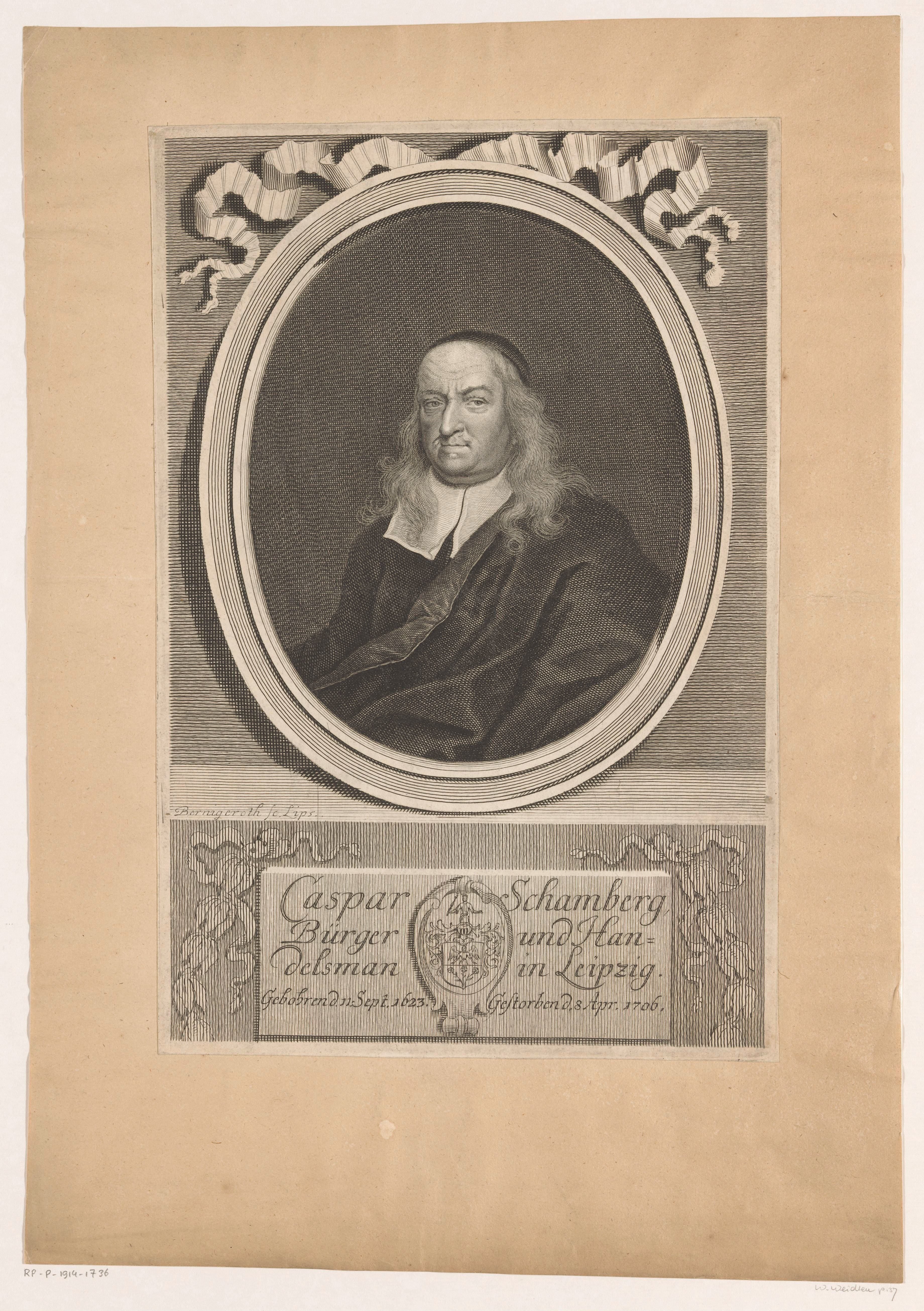 Portret van Caspar Schamberg