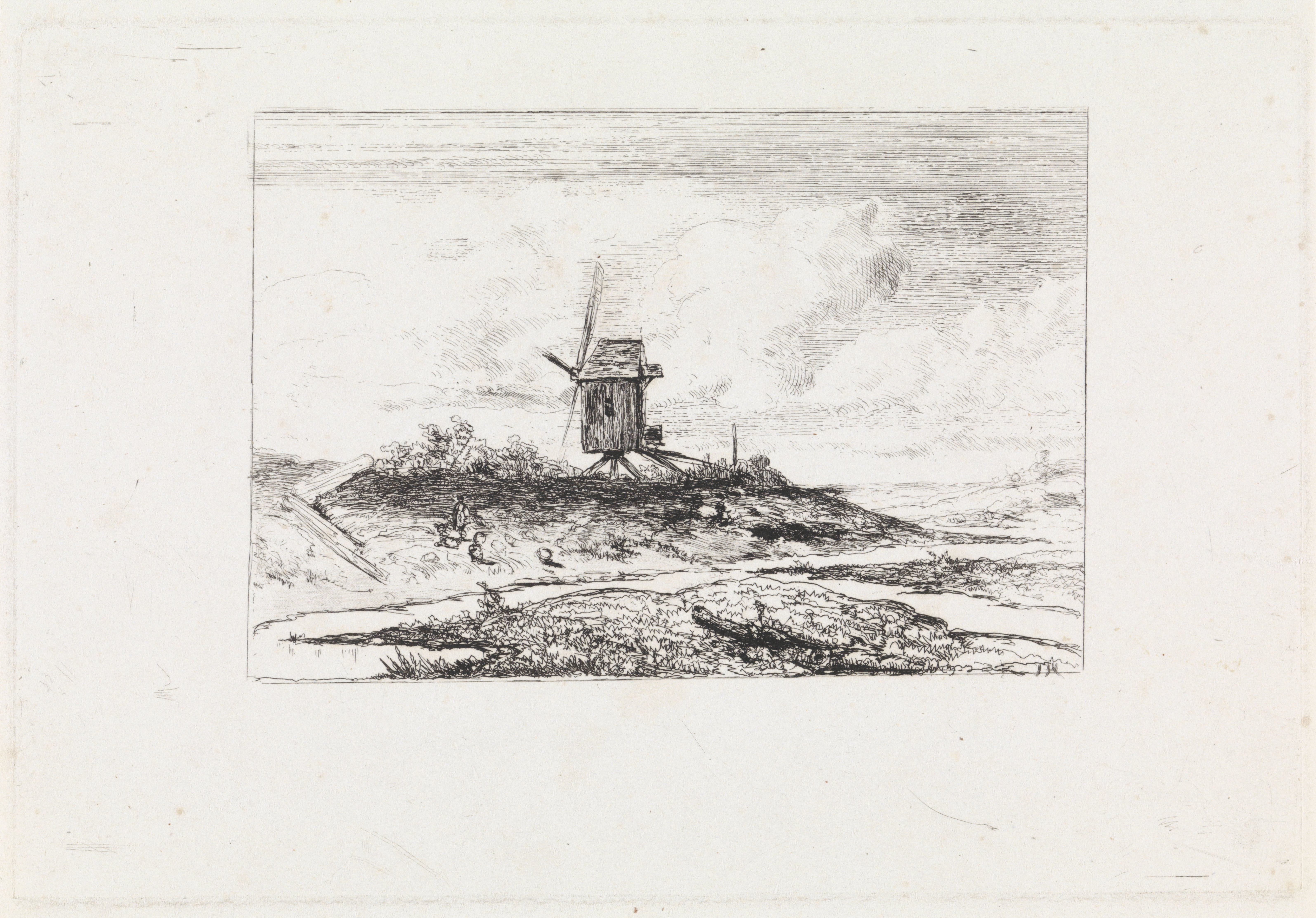 Landschap met molen