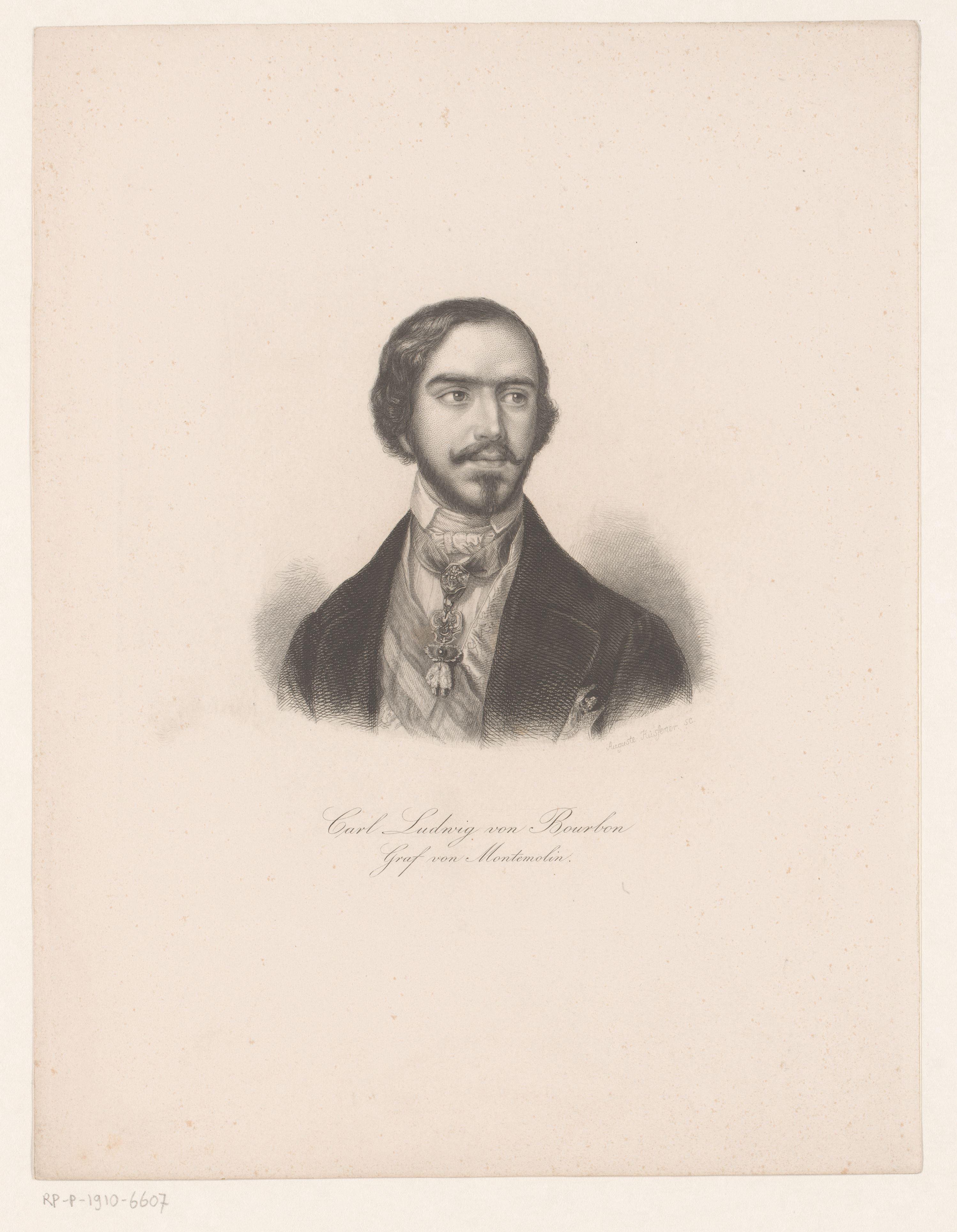 Portret van Carl Ludwig von Bourbon