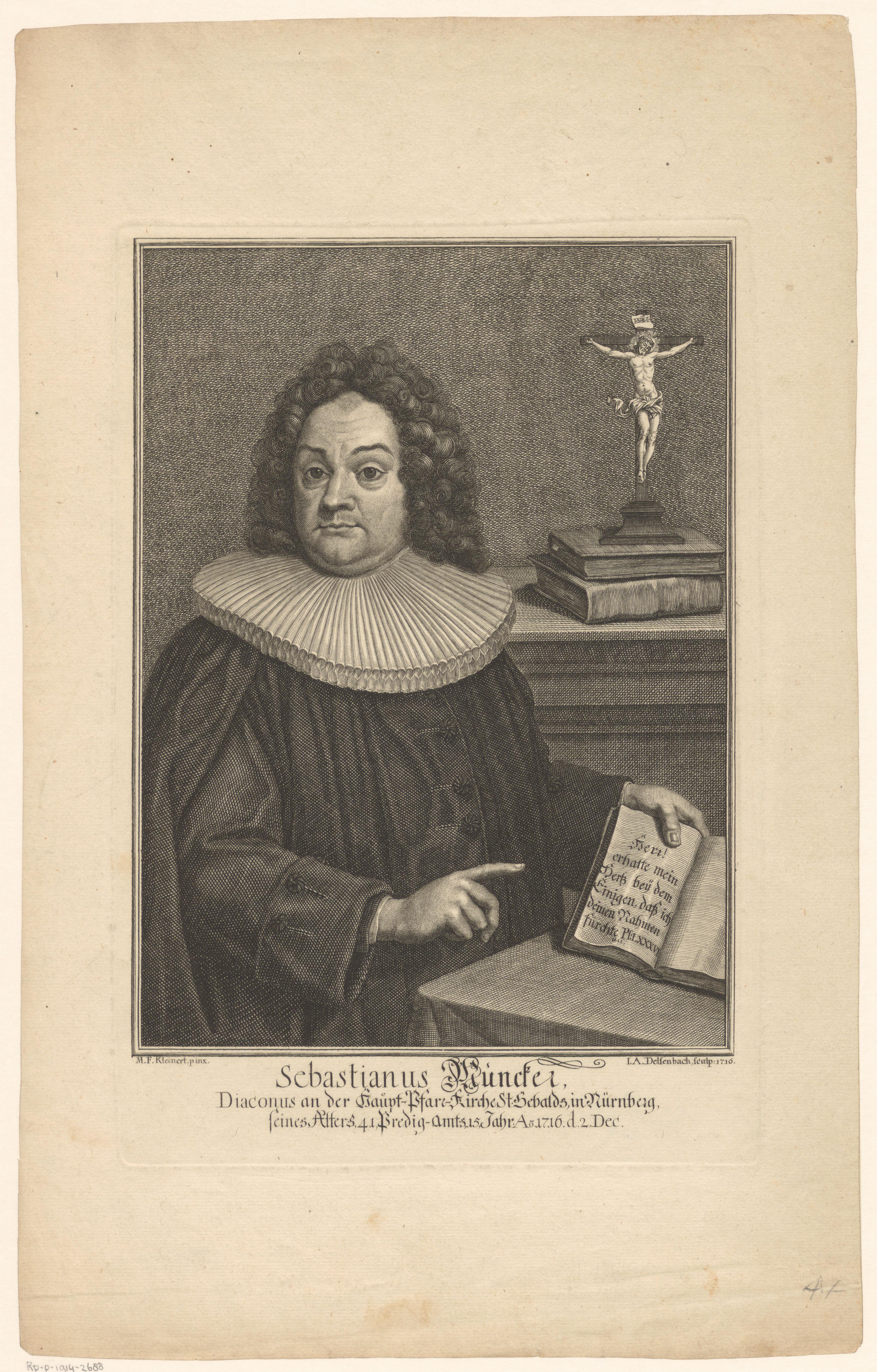 Portret van Sebastian Munker op 41-jarige leeftijd