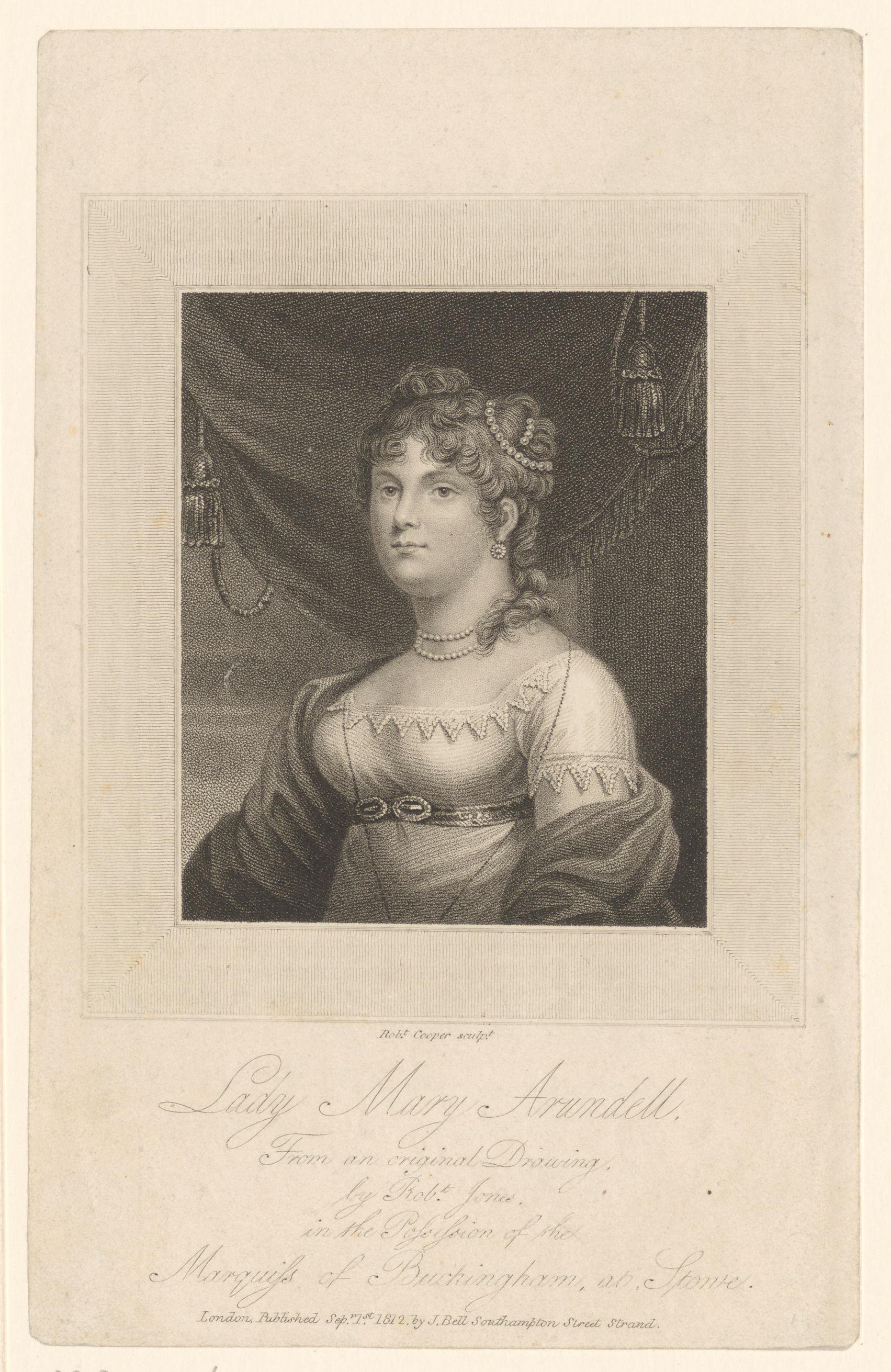 Portret van Mary Arundell of Wardour