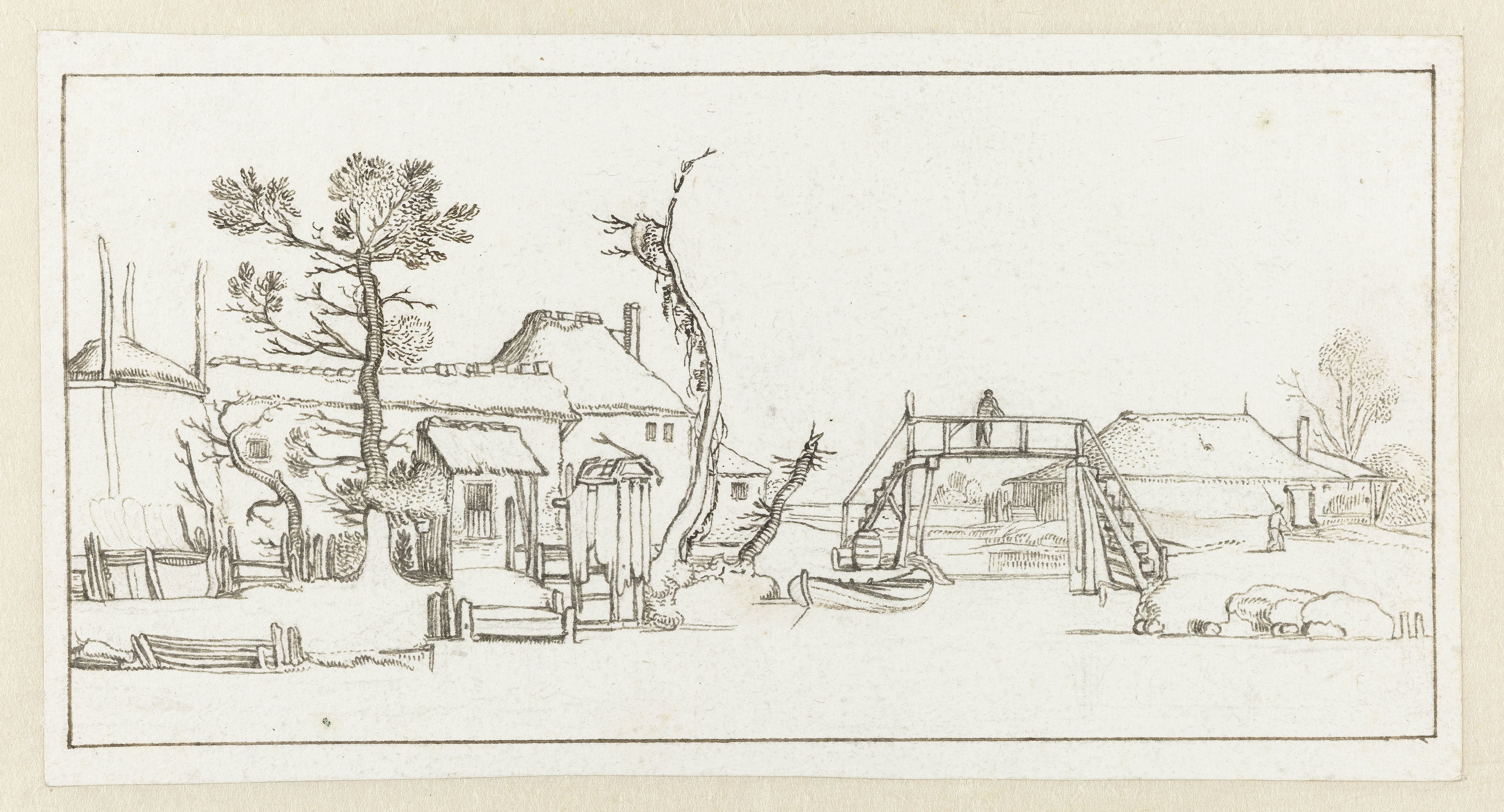 Boerderij aan een kanaal nabij Haarlem