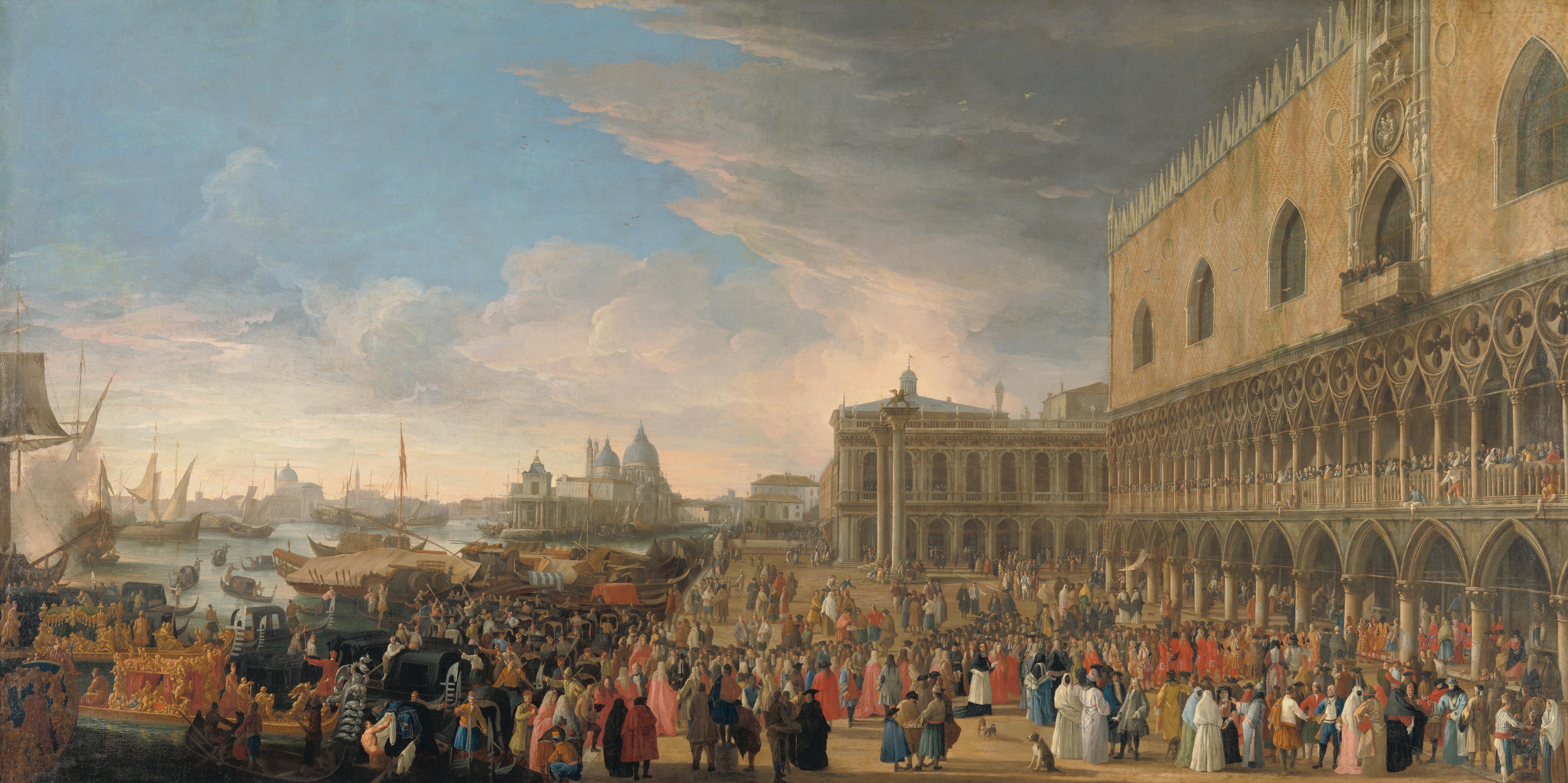 De intocht van de Franse ambassadeur in Venetië in 1706