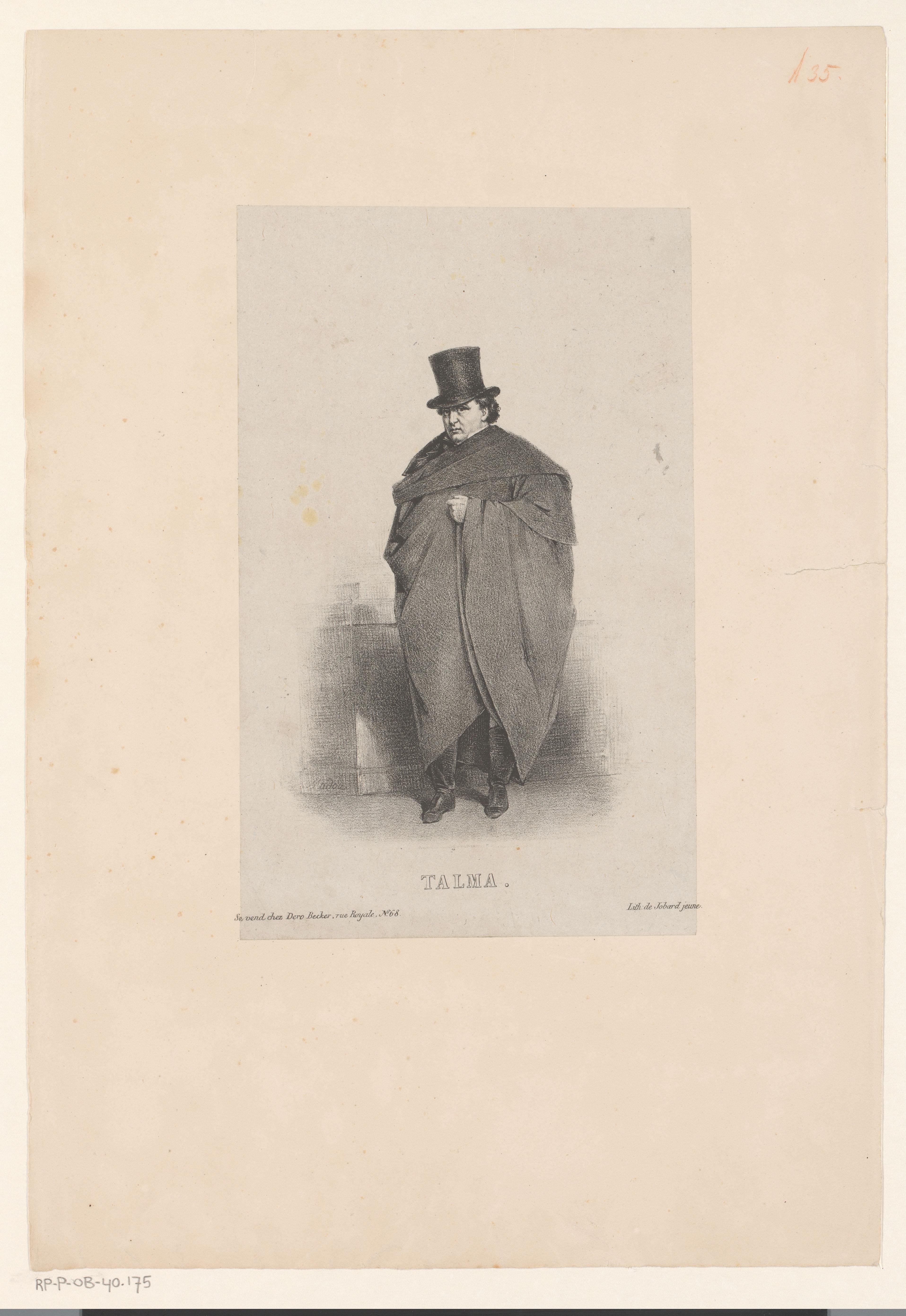 Portret van François Joseph Talma