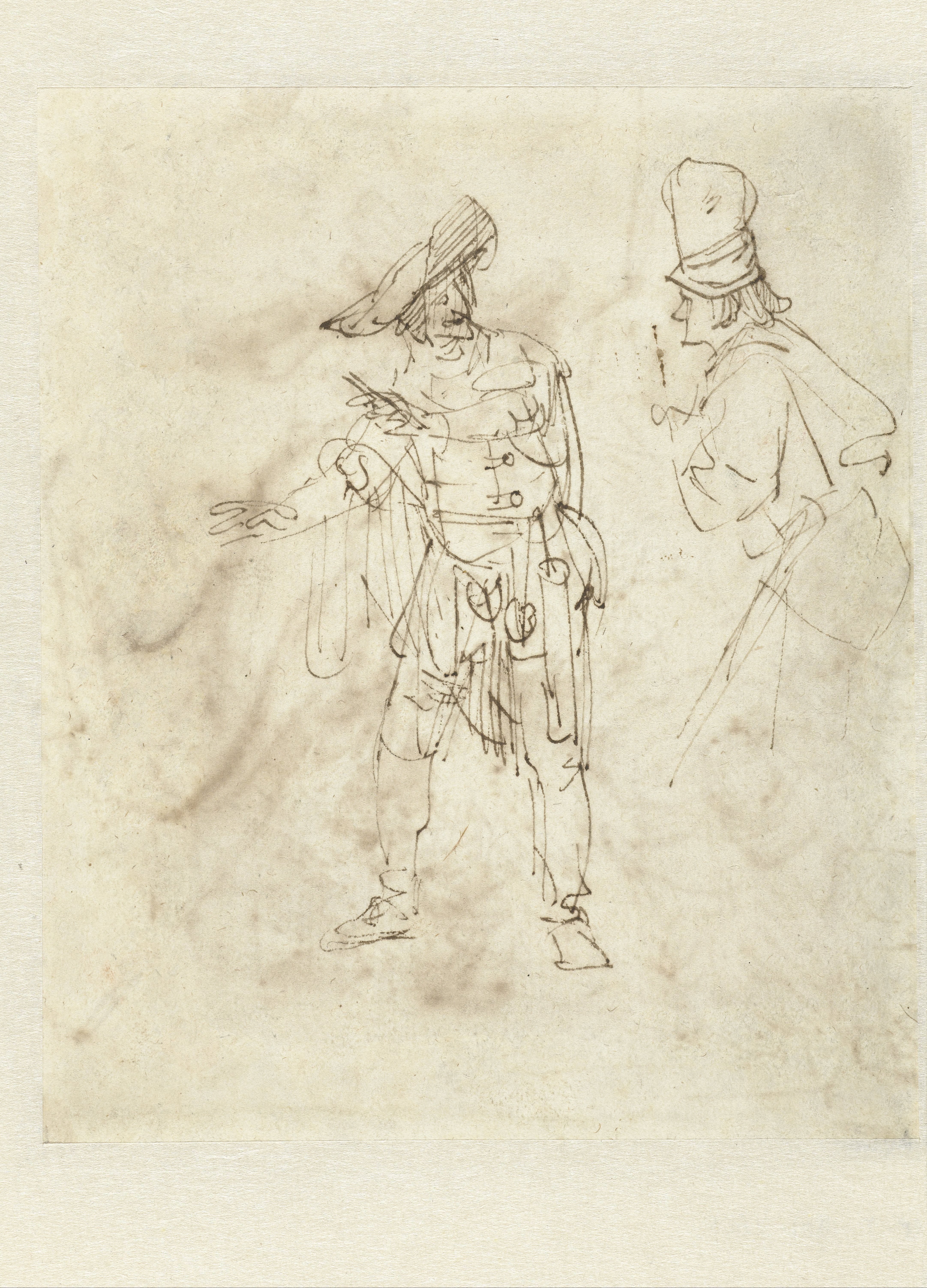 Actor in the Role of Pantalone Engaged in Conservation