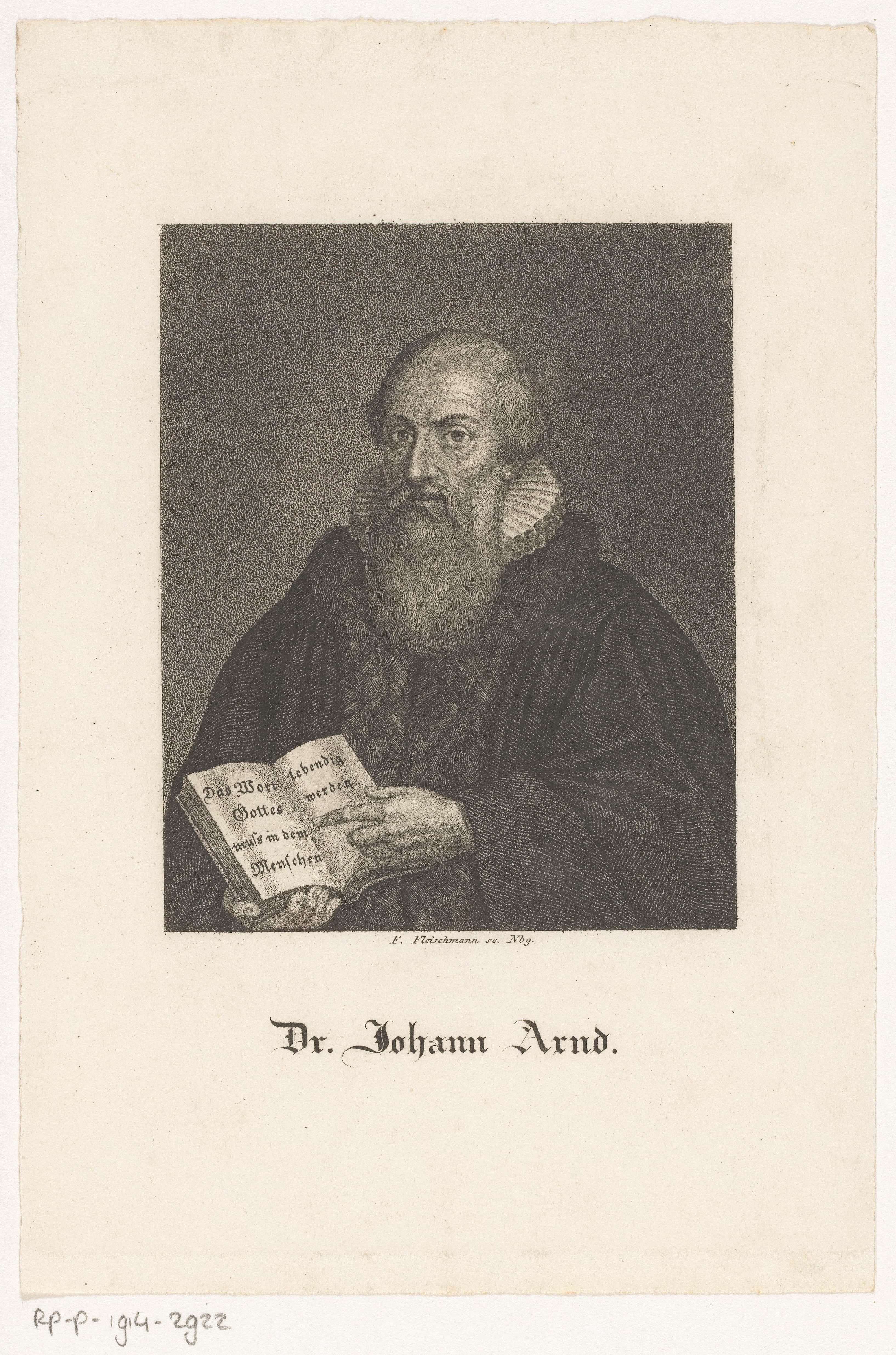 Portret van Johann Arndt