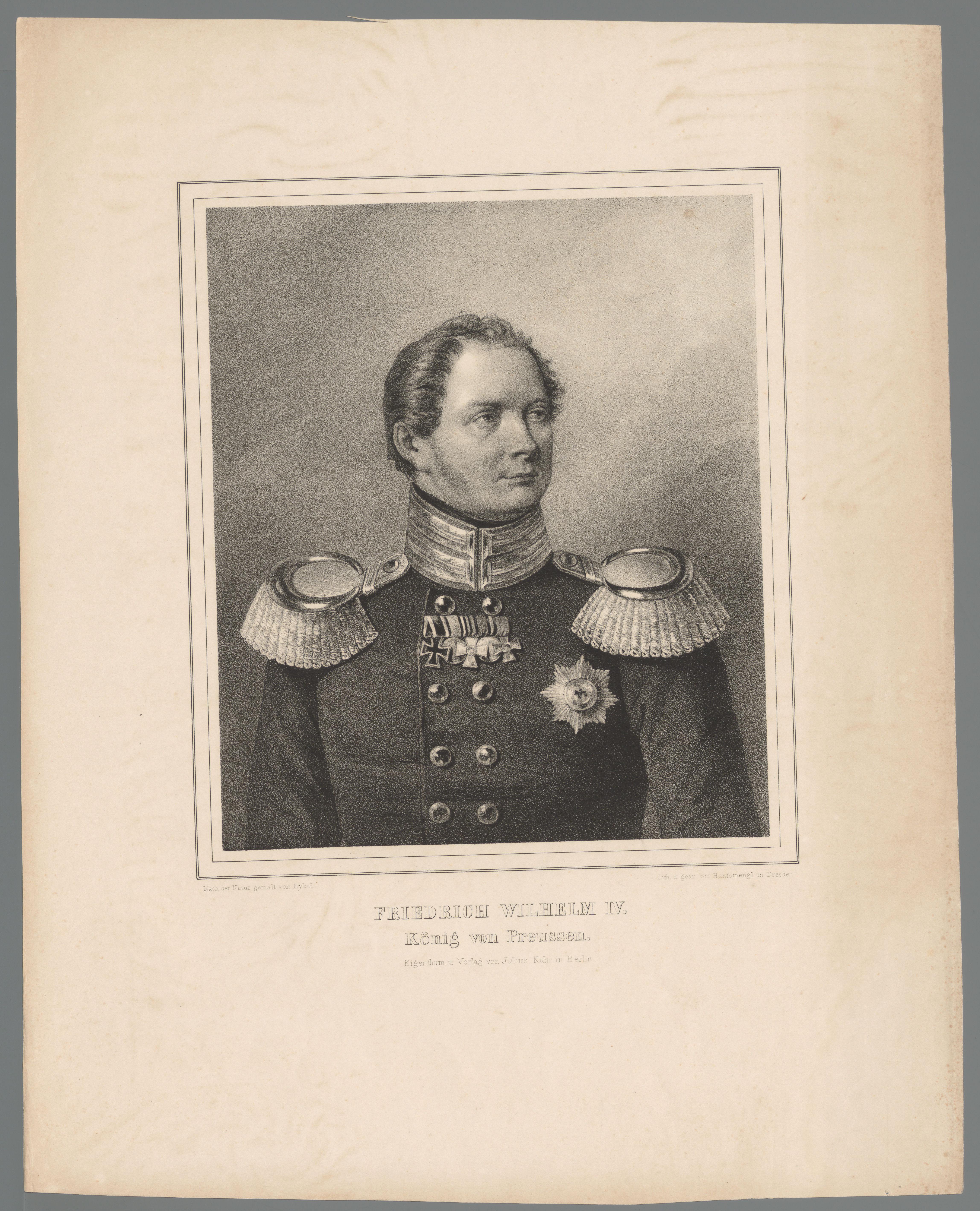 Portret van Frederik Willem IV