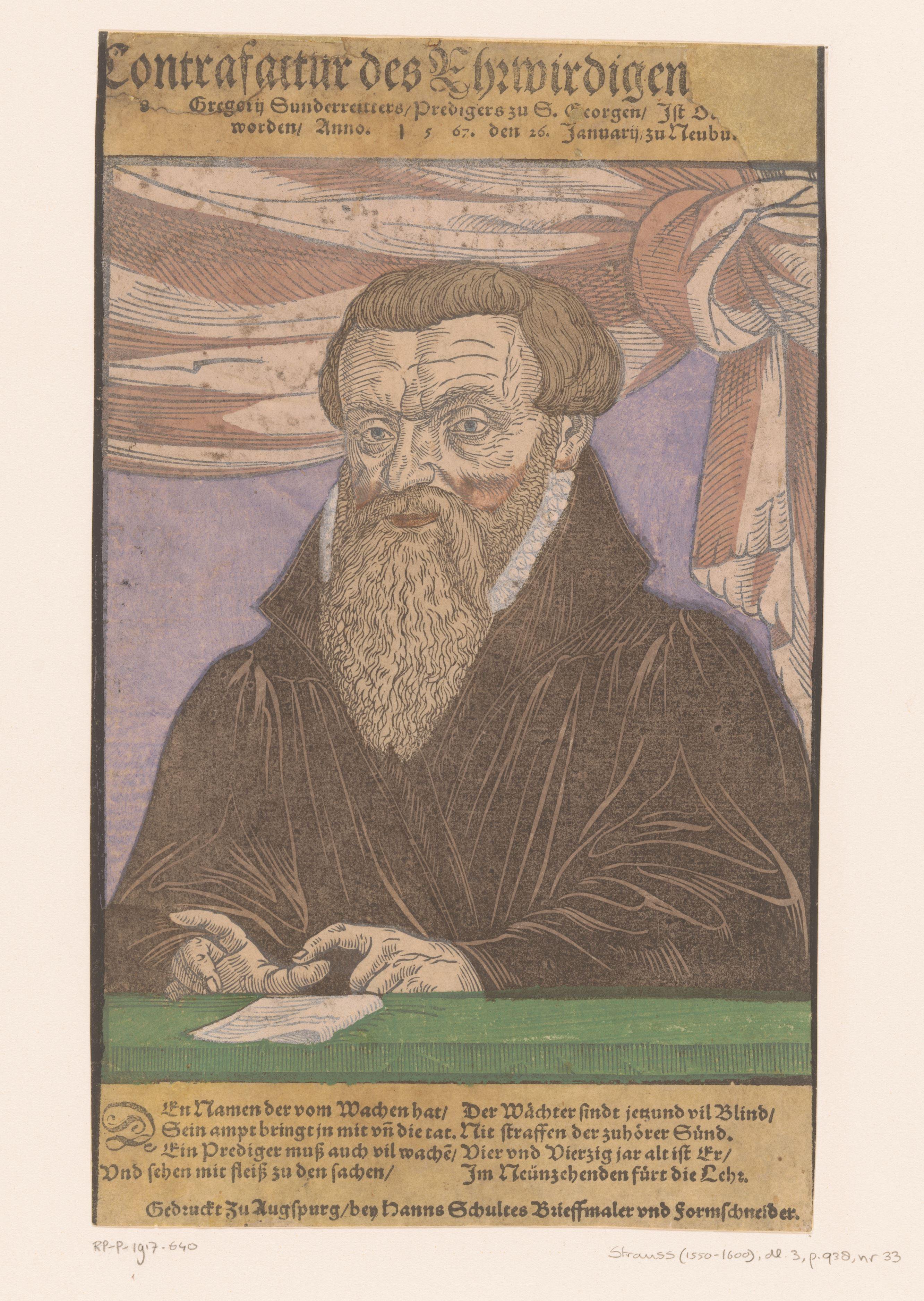 Portret van Gregor Sunderreitter