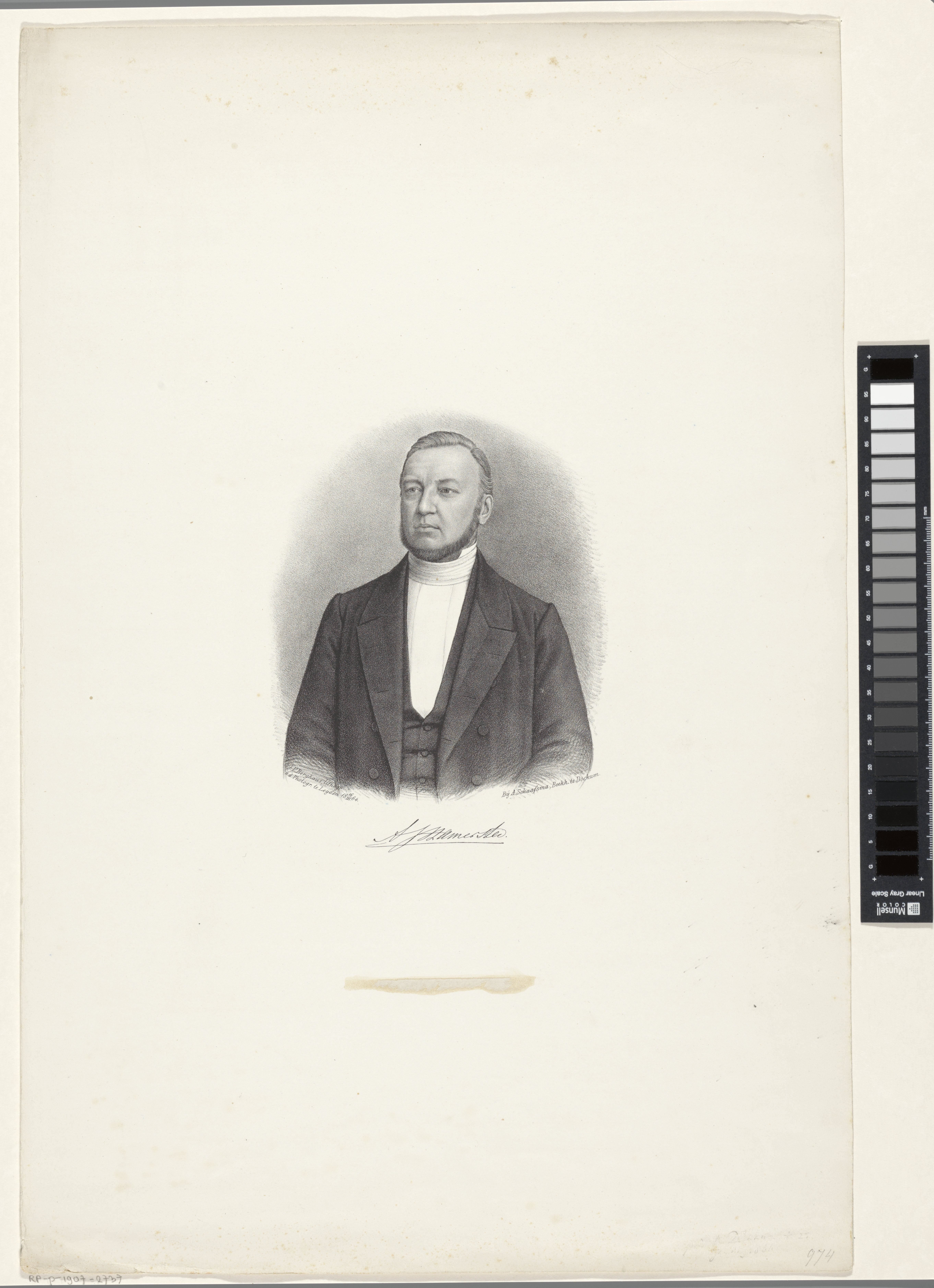 Portret van A.J. Hamerster
