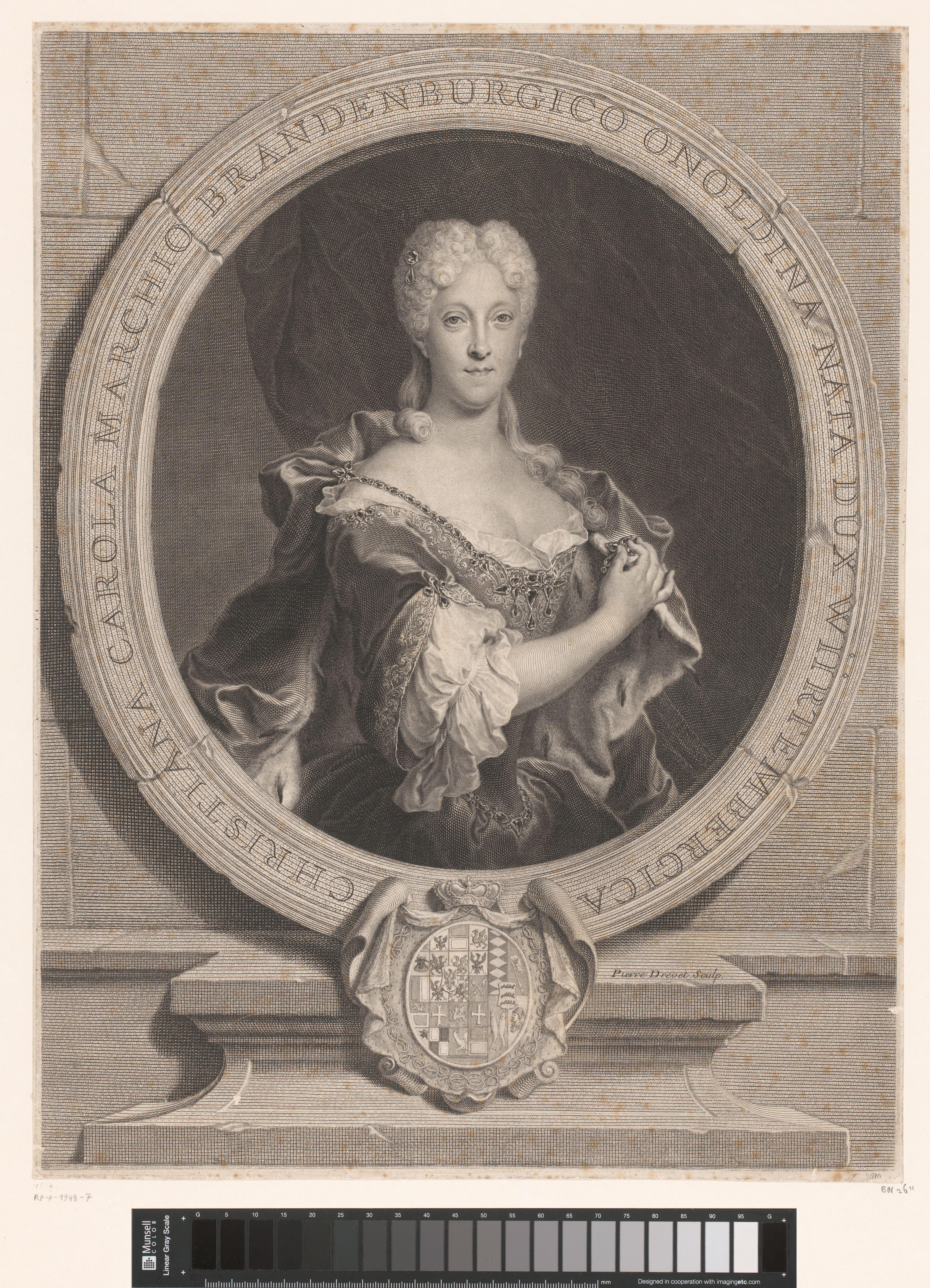 Portret van Christiane Charlotte van Württemberg-Winnental