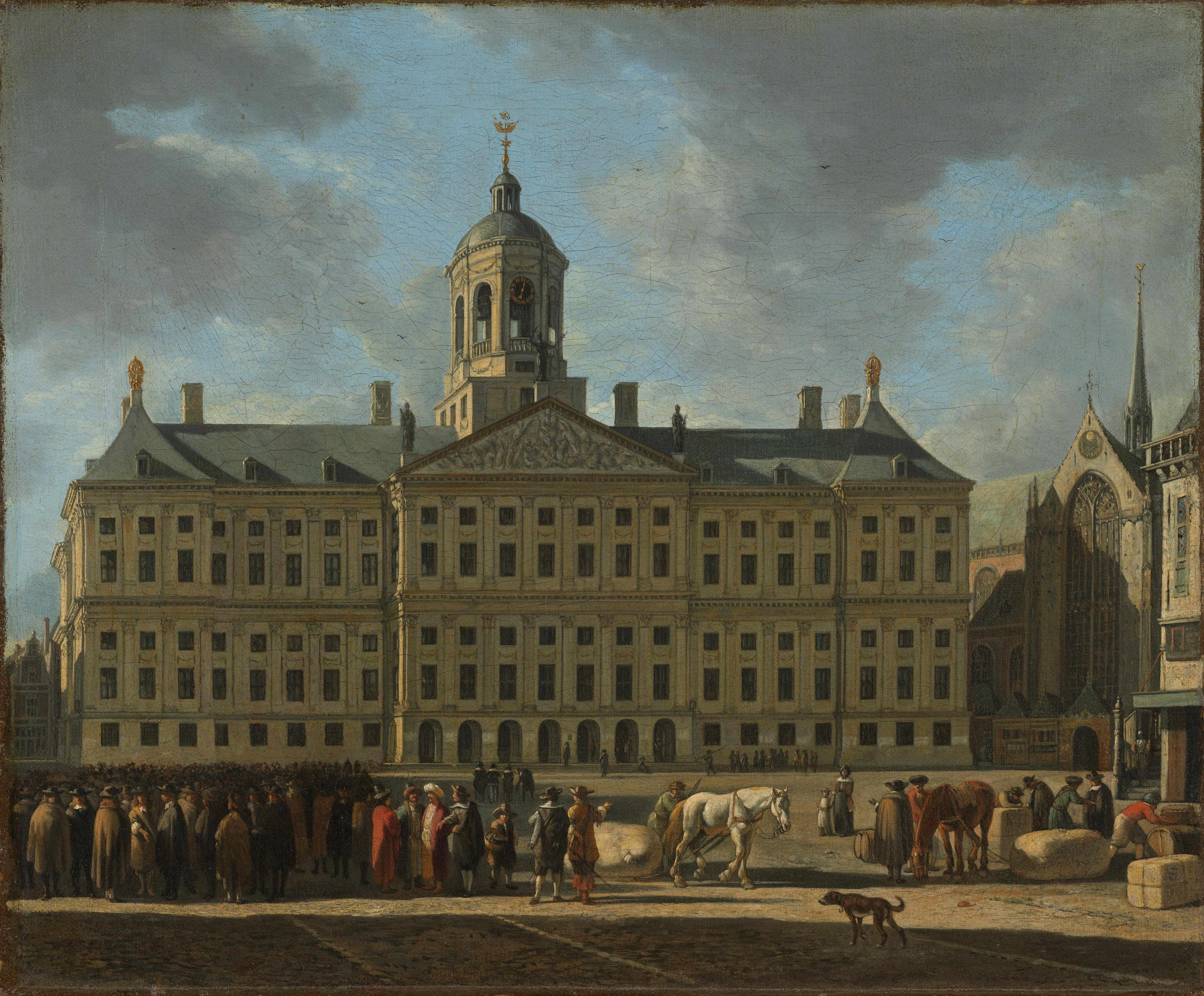 Het stadhuis op de Dam in Amsterdam